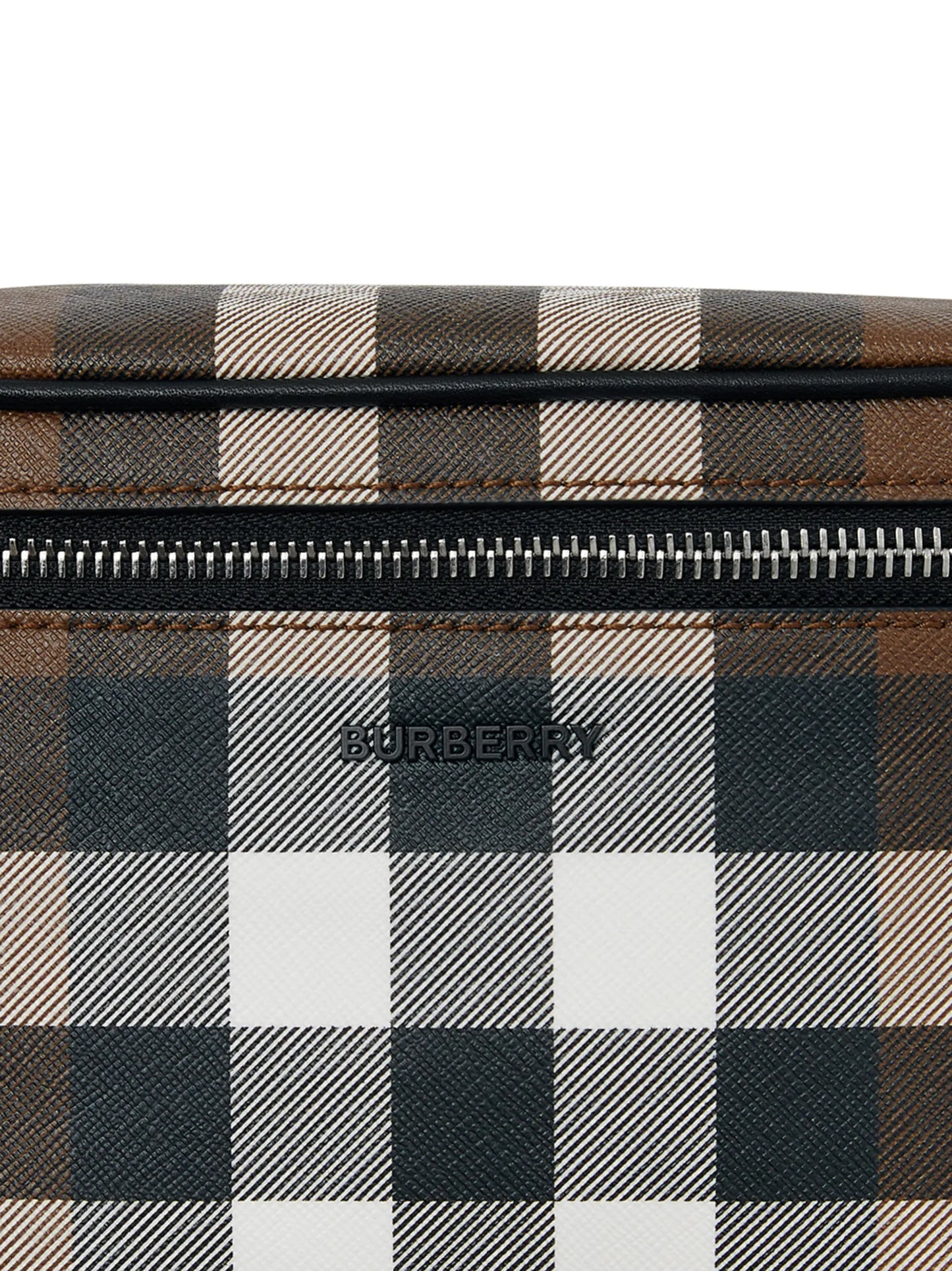 check pattern belt bag
