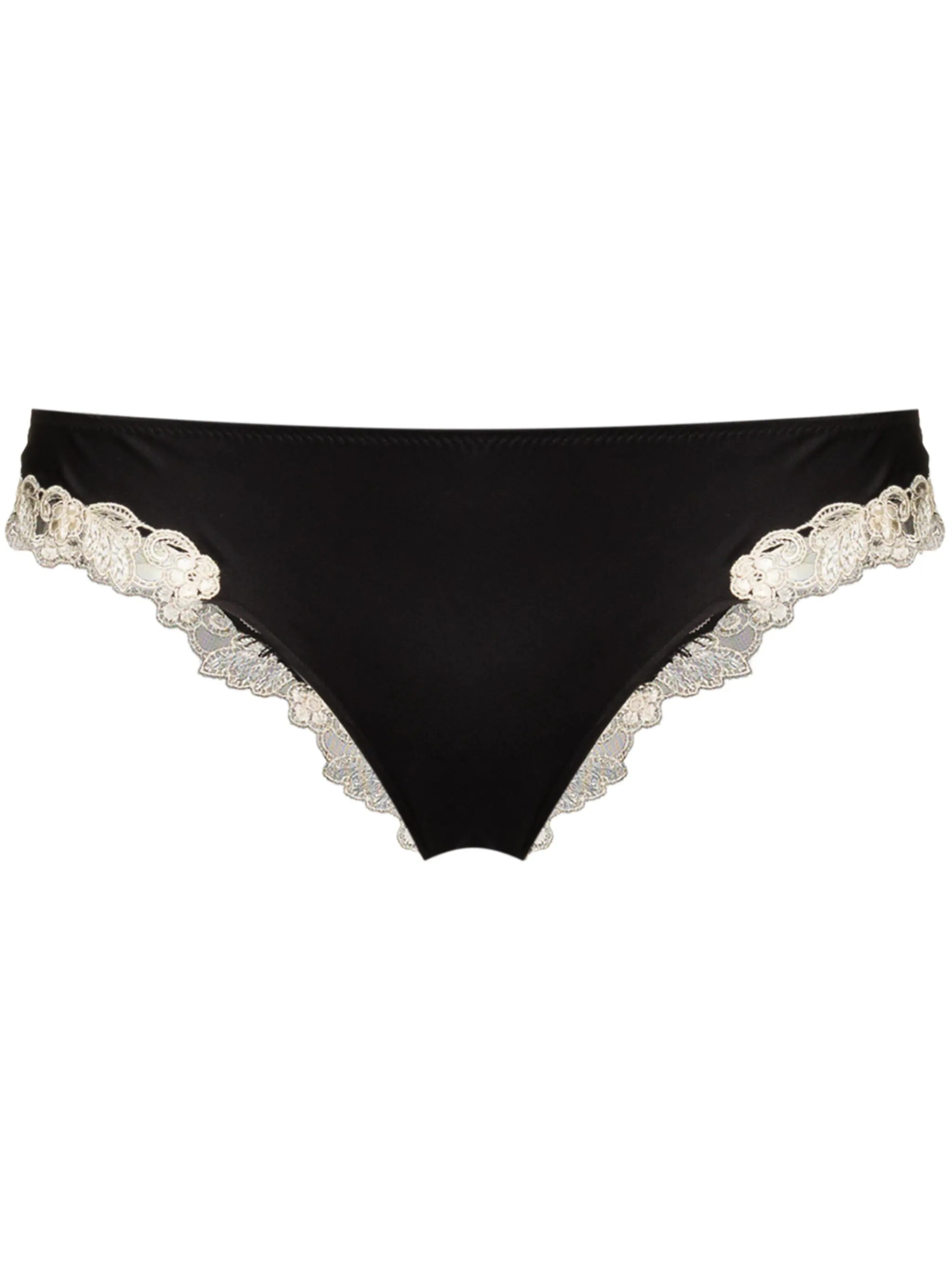 Maison lace-trim brazilian briefs