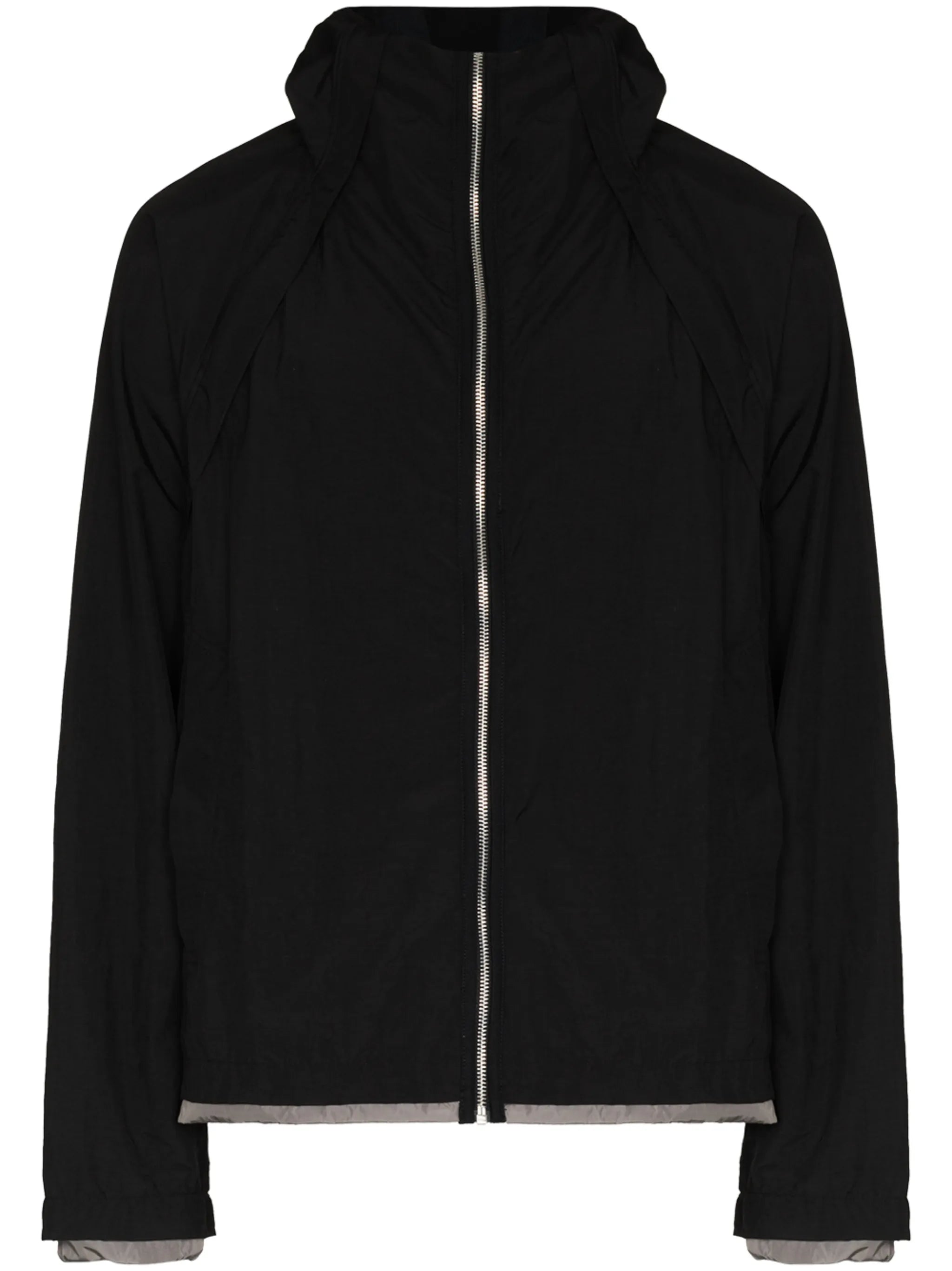 hooded zip-up jacket