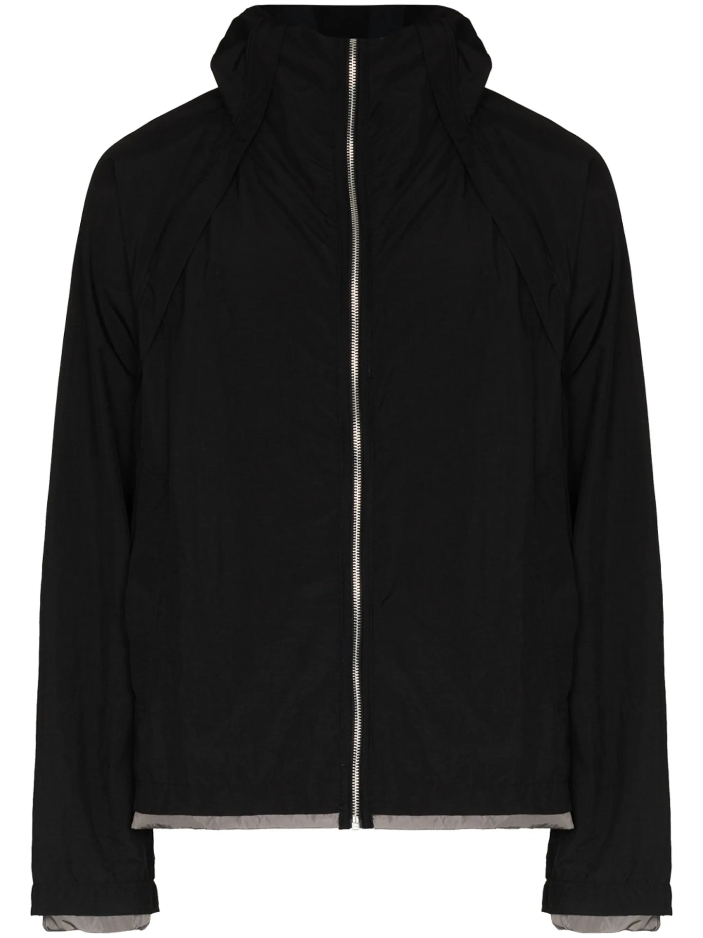 hooded zip-up jacket