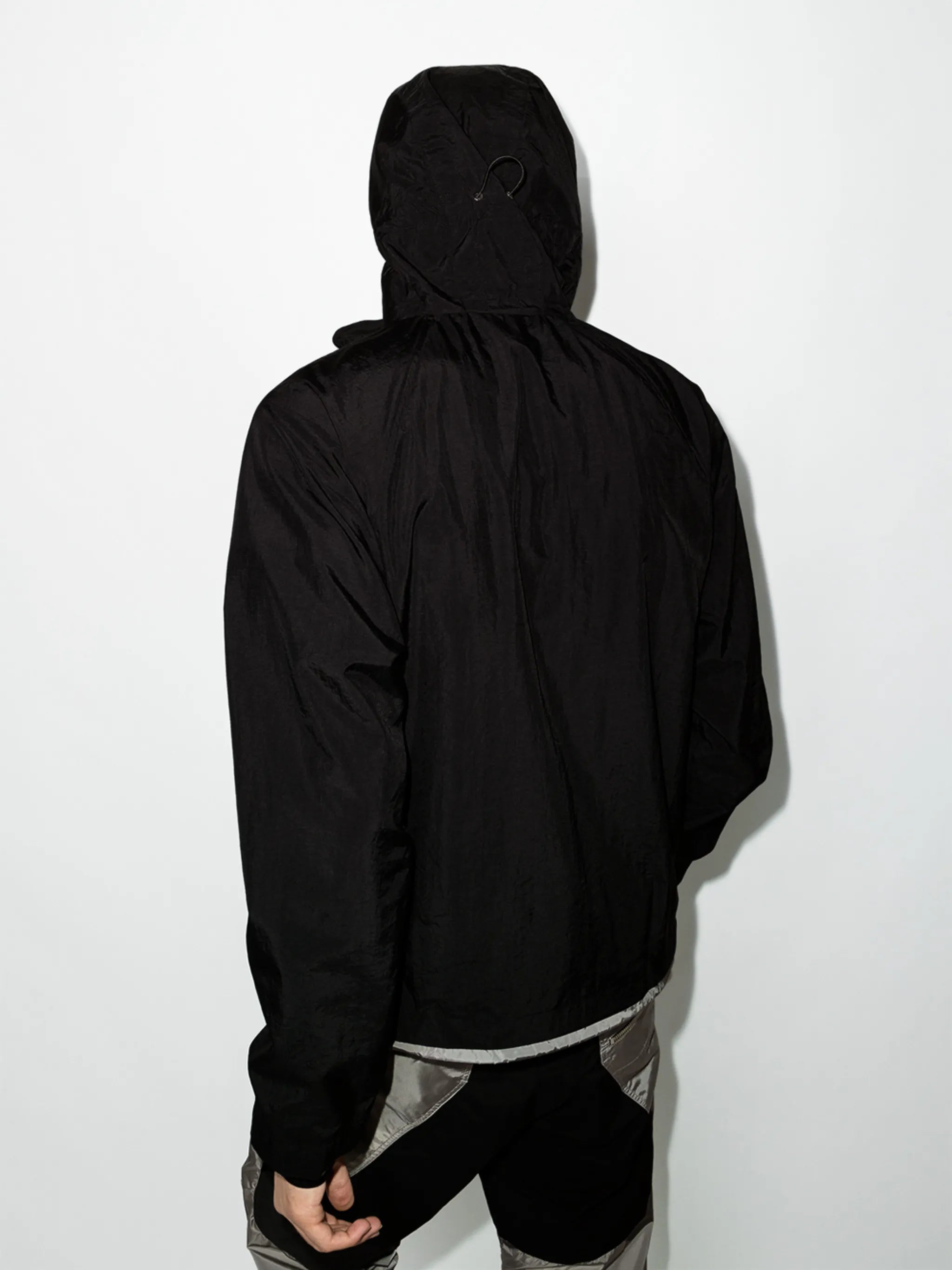 hooded zip-up jacket