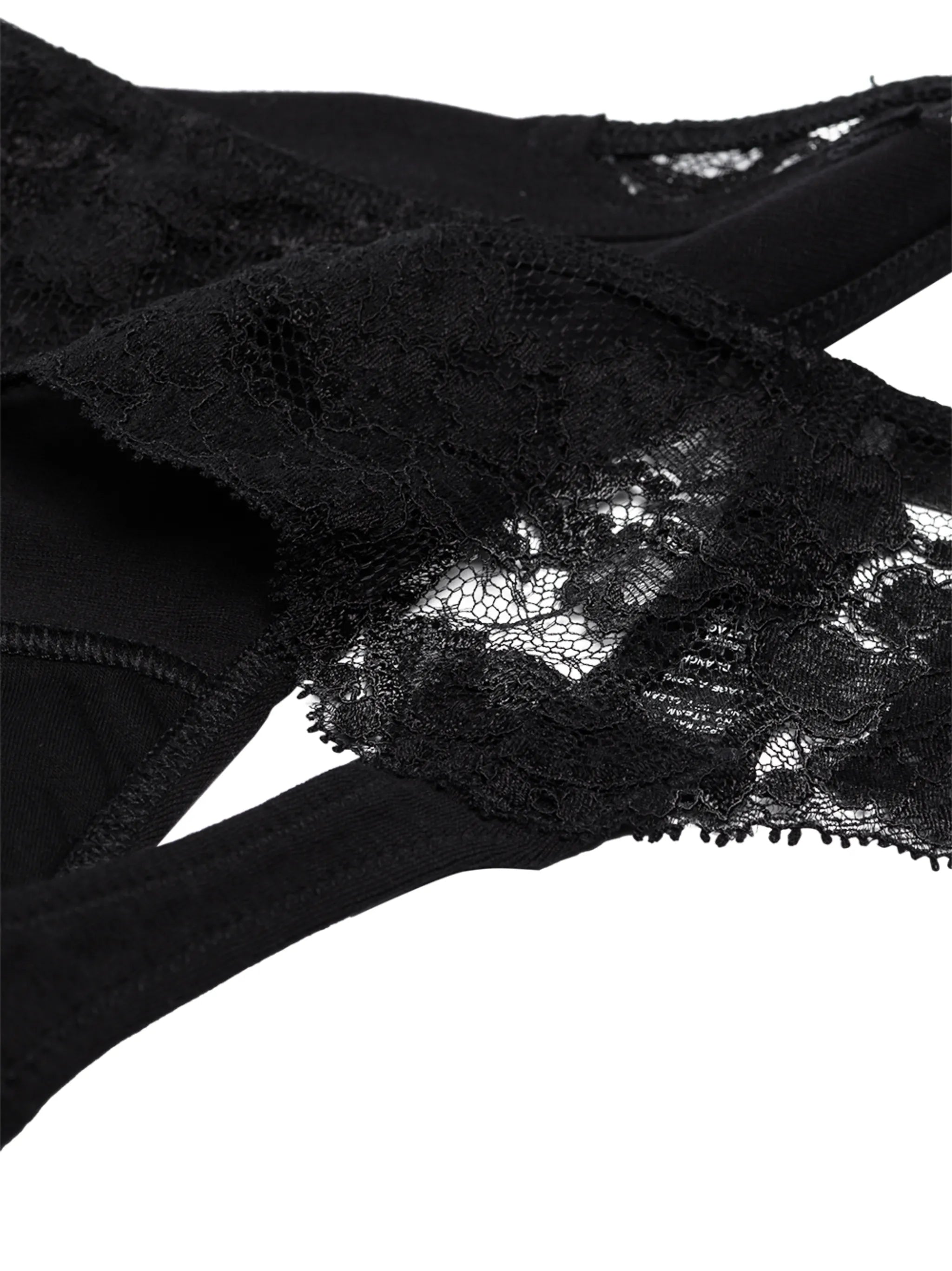 lace-trim thong