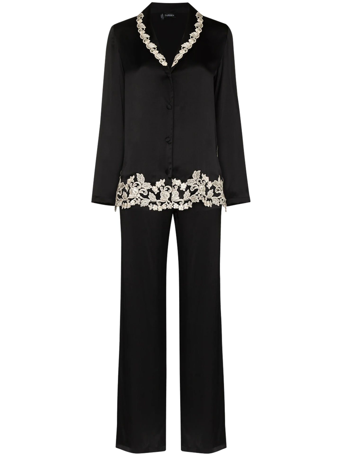Maison lace-trim two-piece pyjamas