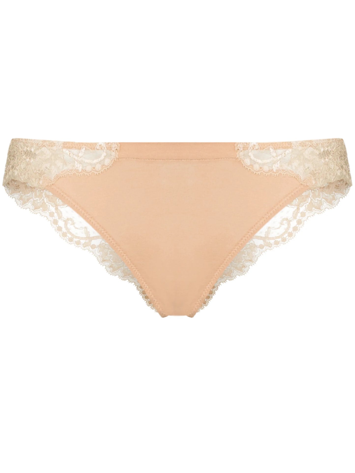 Donna lace-trim brazilian briefs