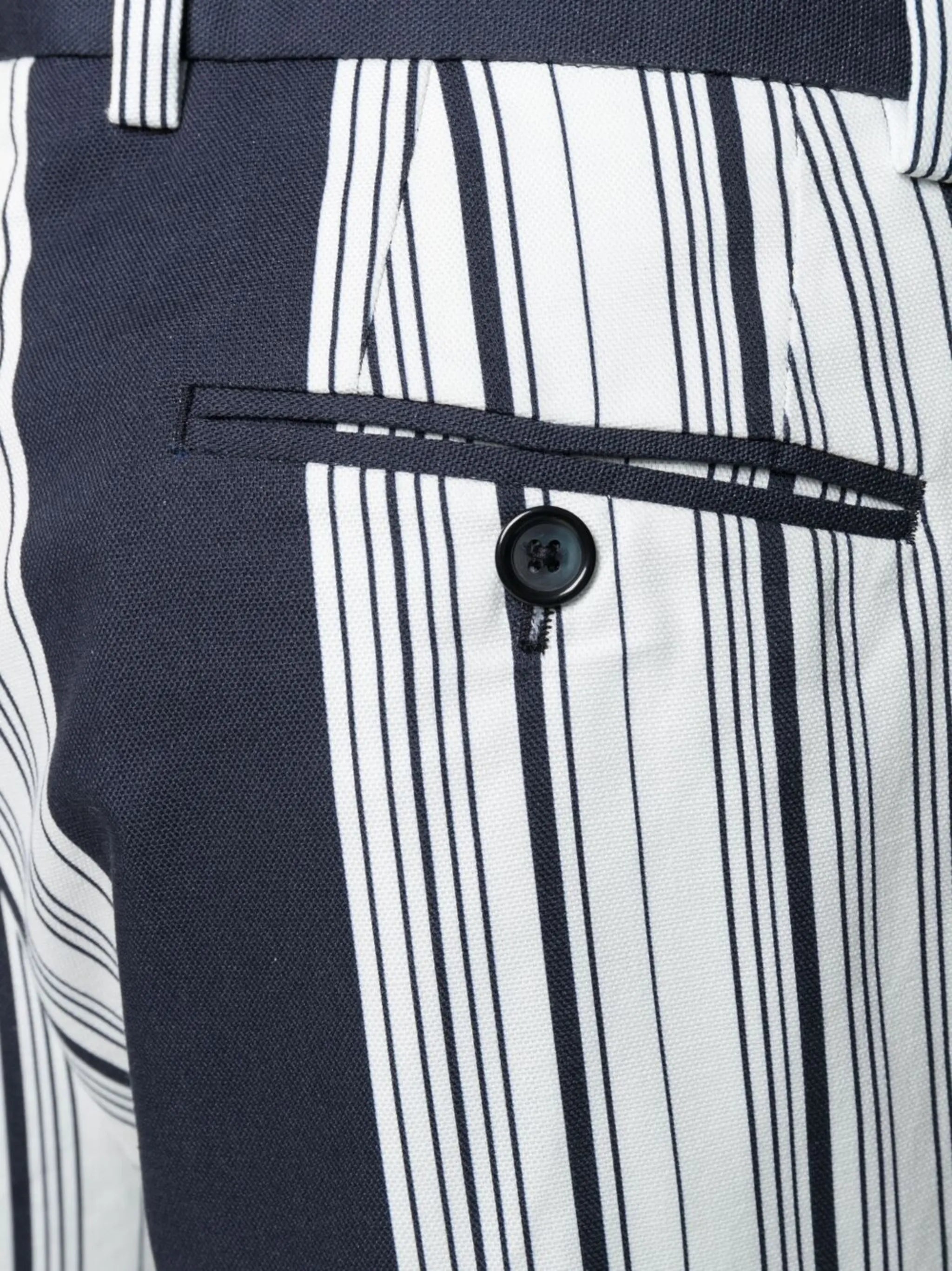 striped straight-leg trousers