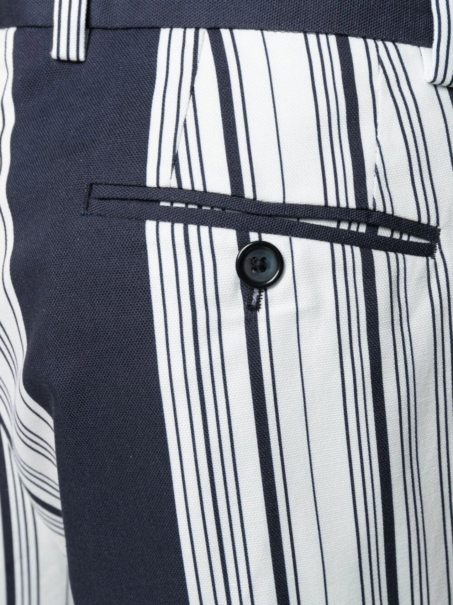 striped straight-leg trousers