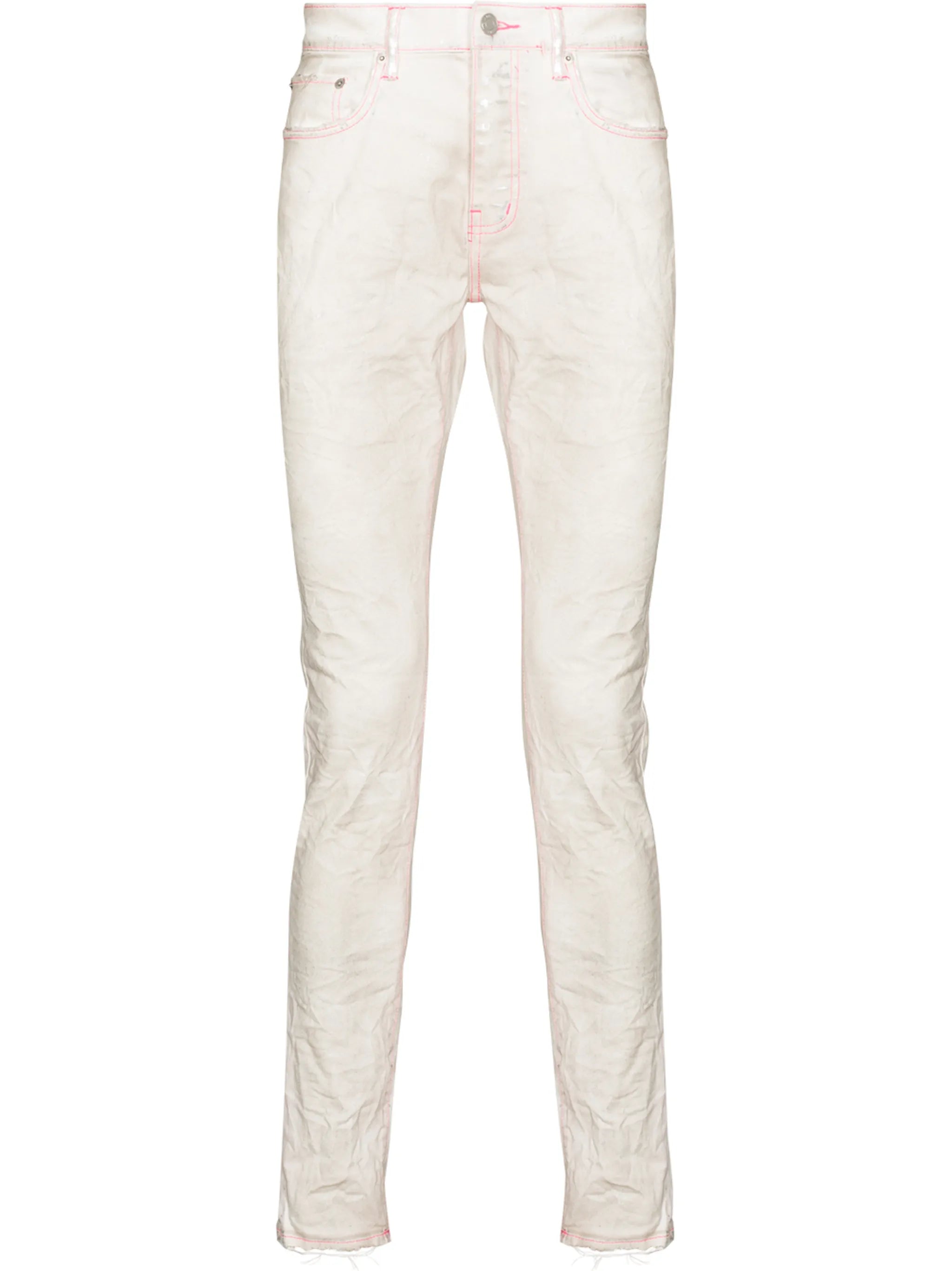 neon-stitch skinny jeans