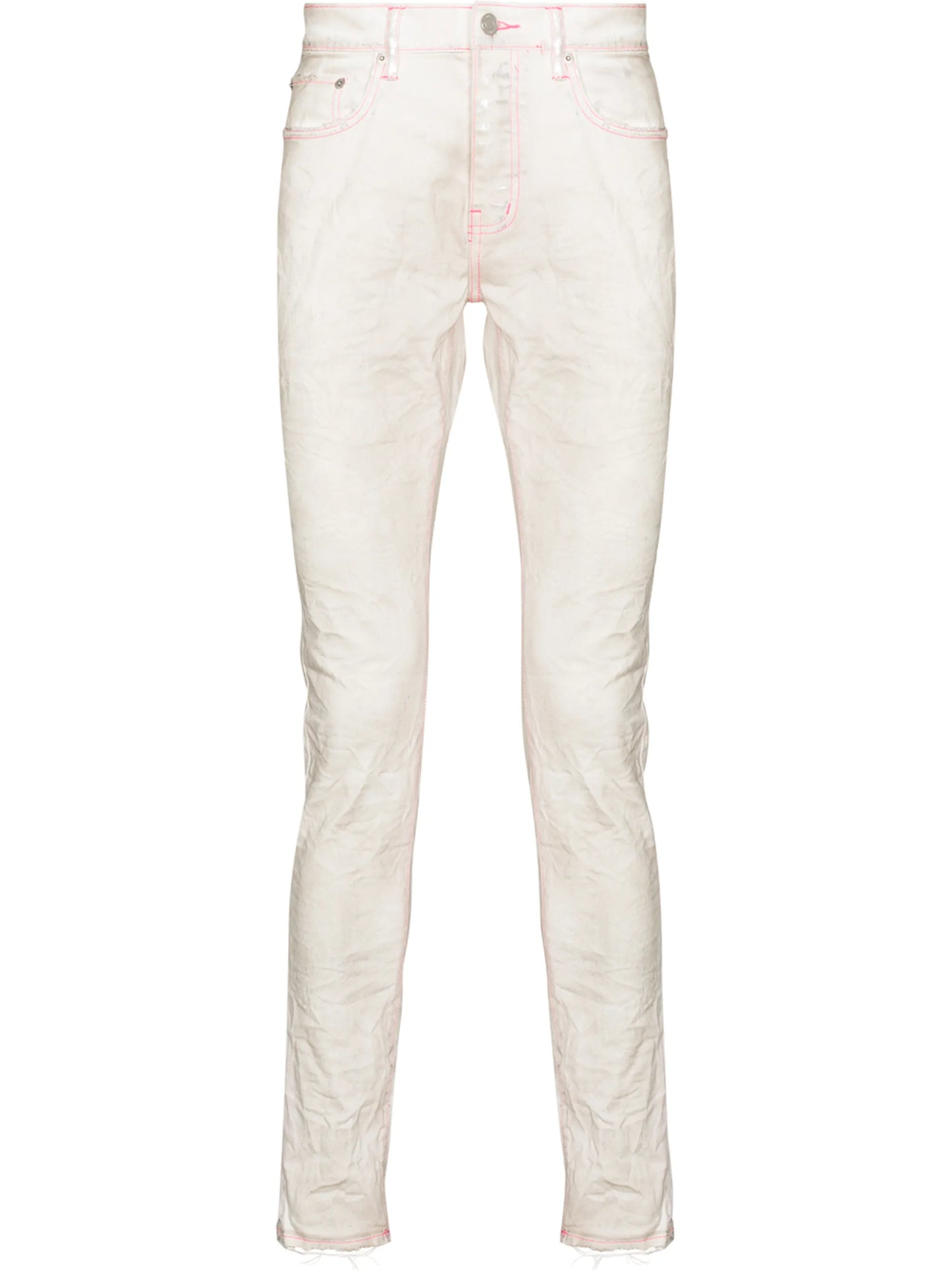 neon-stitch skinny jeans
