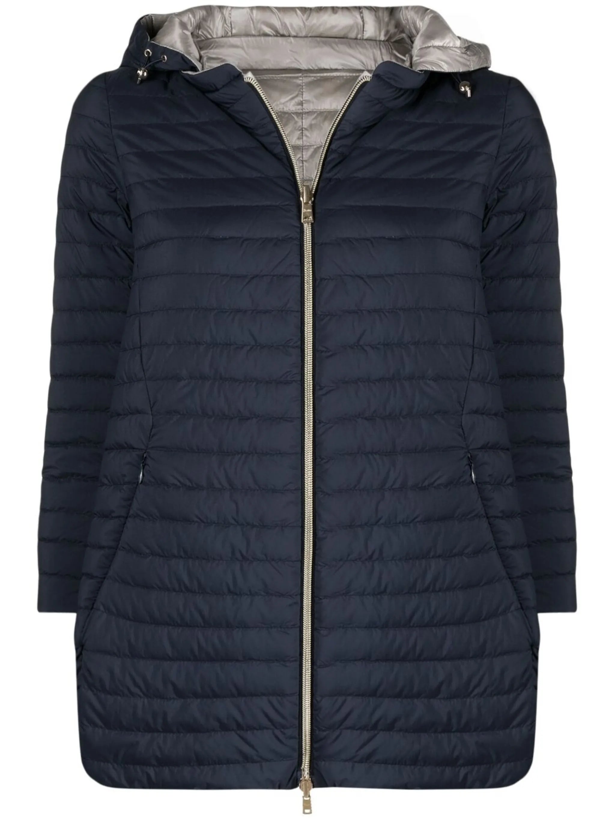 reversible quilted zipped jacket