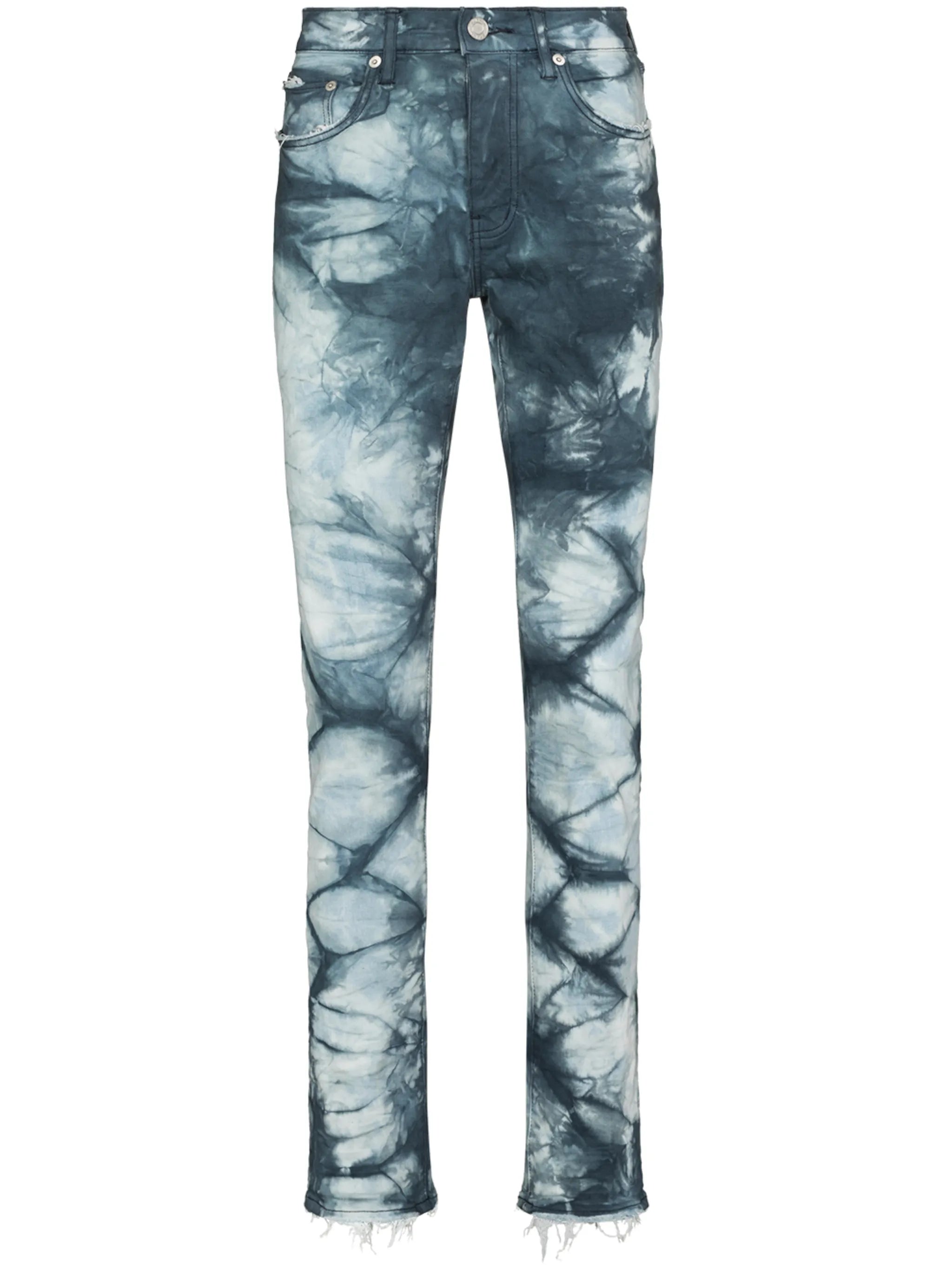 P001 dyed slim-fit jeans