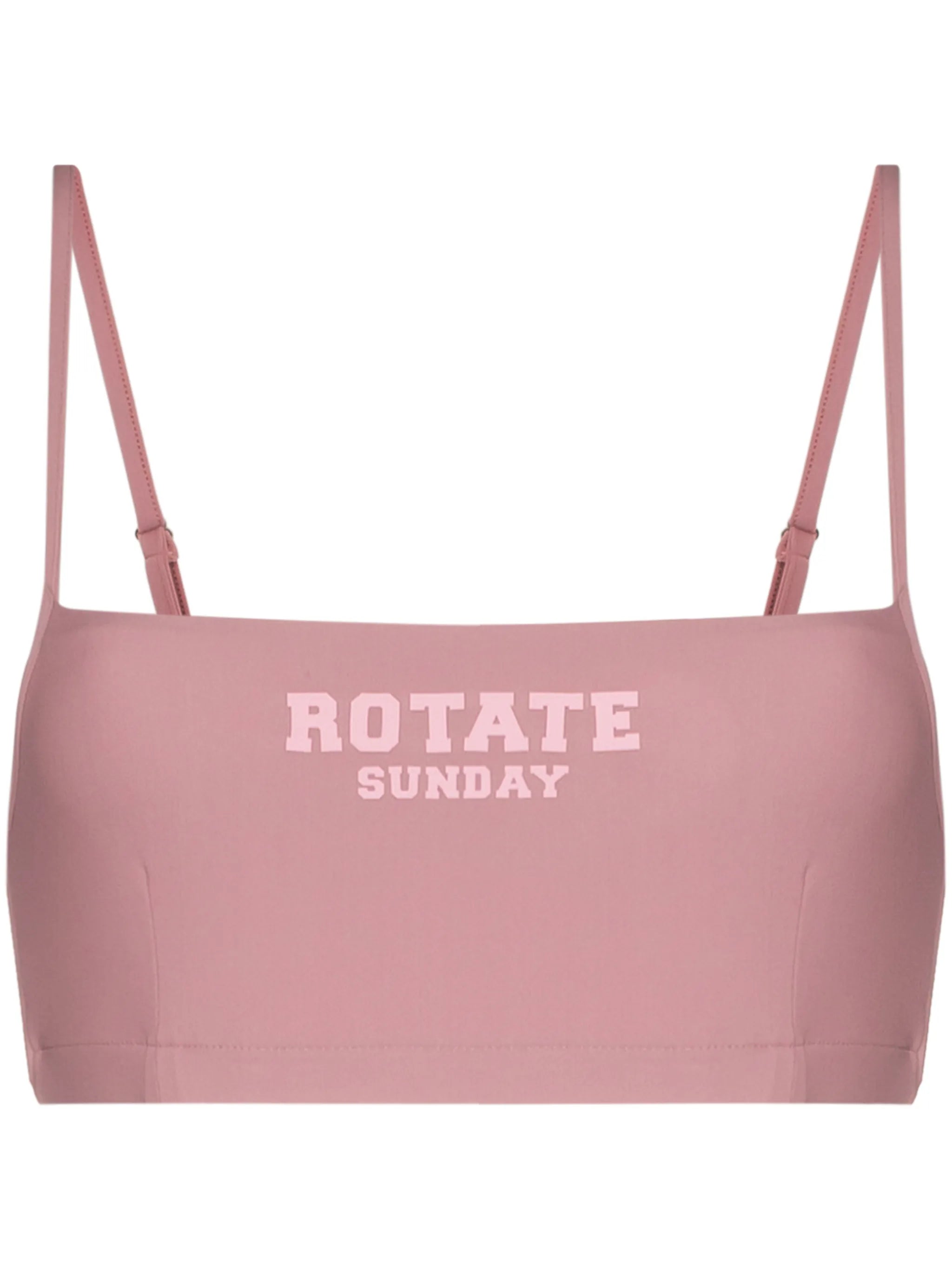 Sunday Passio logo-print crop top