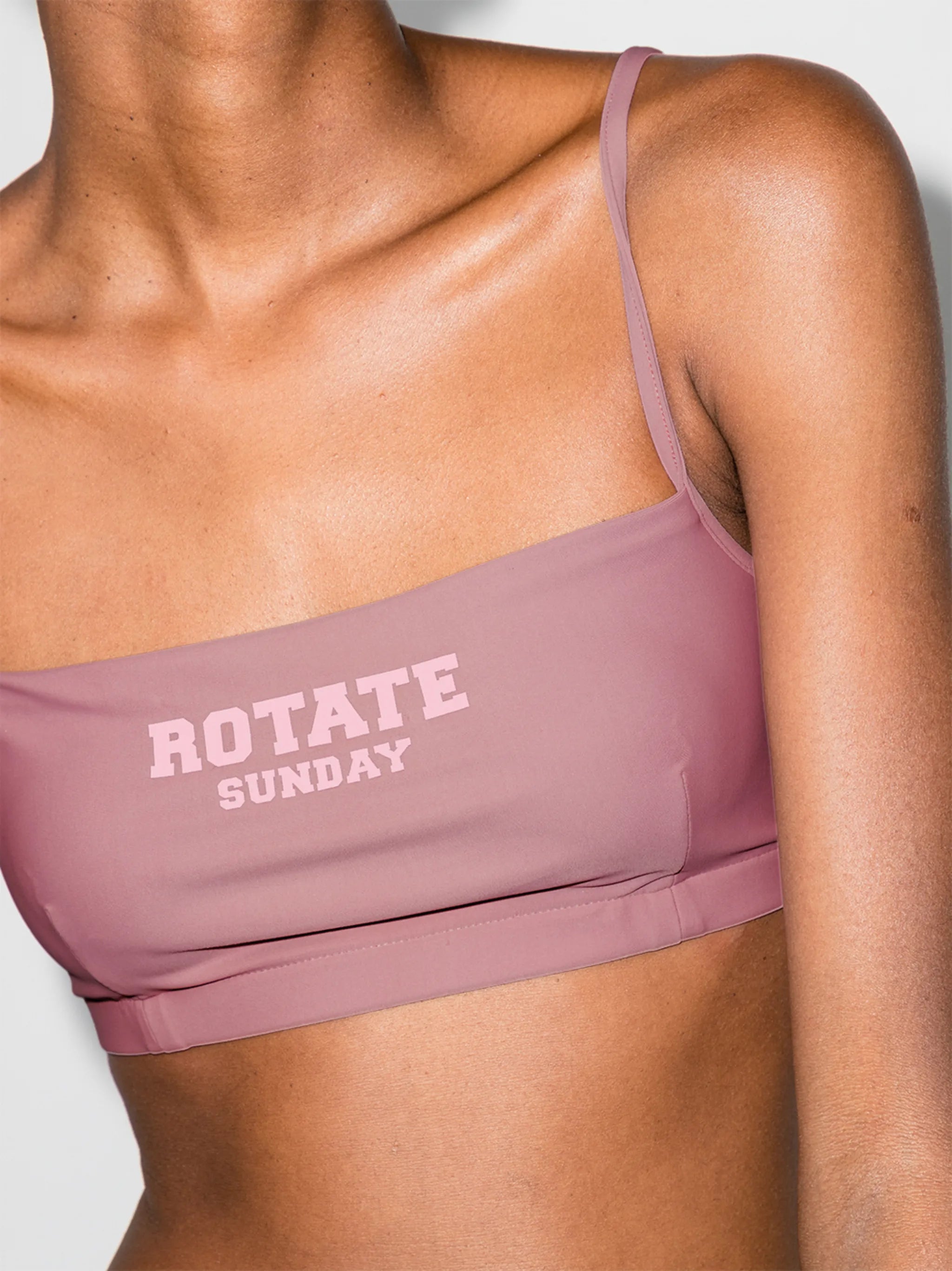 Sunday Passio logo-print crop top