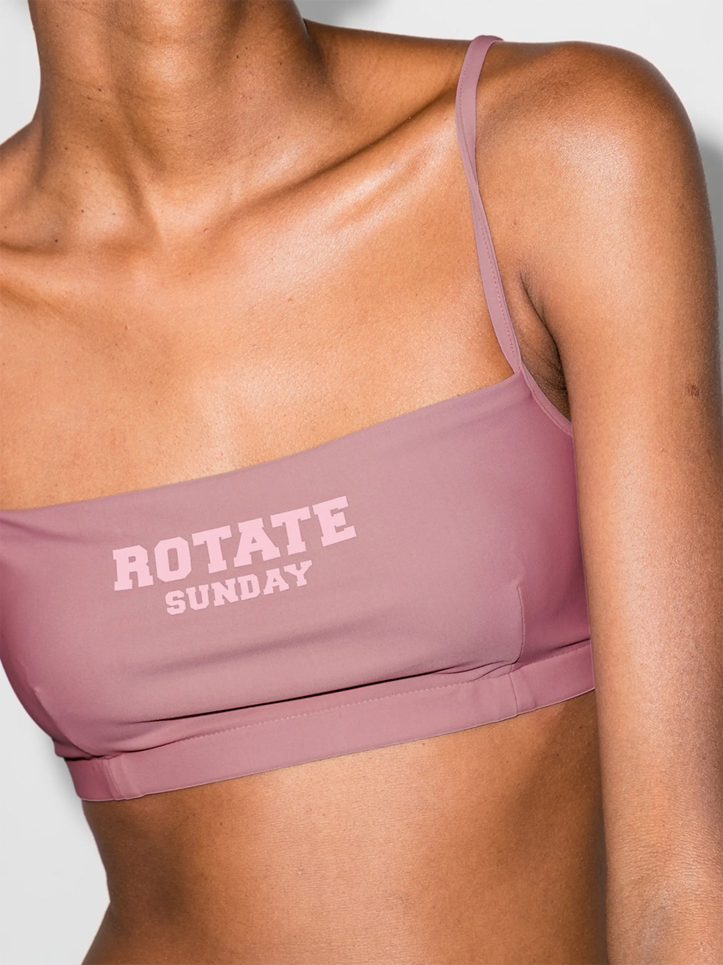 Sunday Passio logo-print crop top