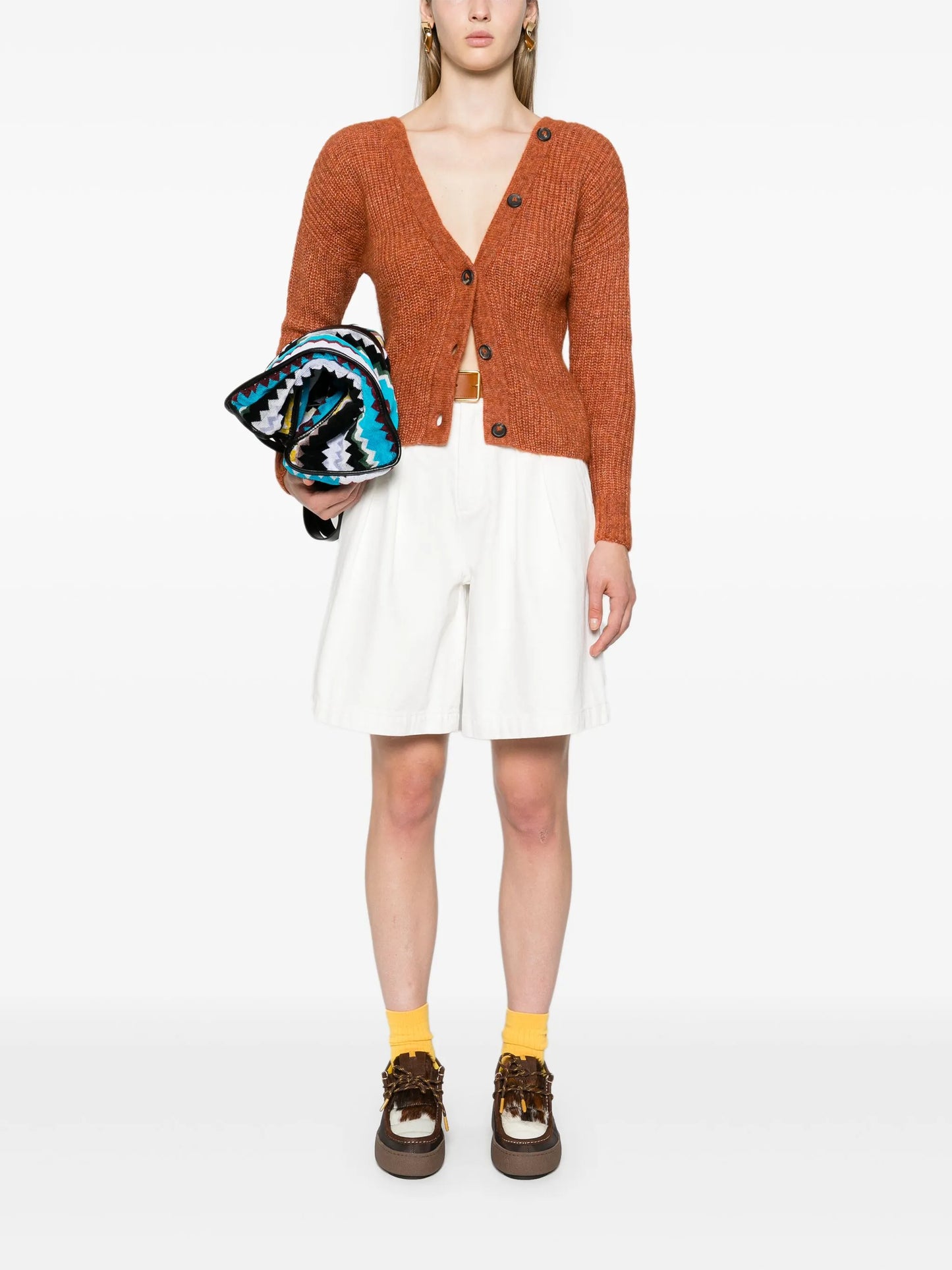 Illimani ribbed-knit cardigan
