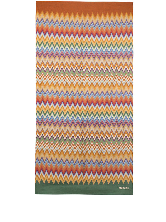 Alvise zig-zag bath towel