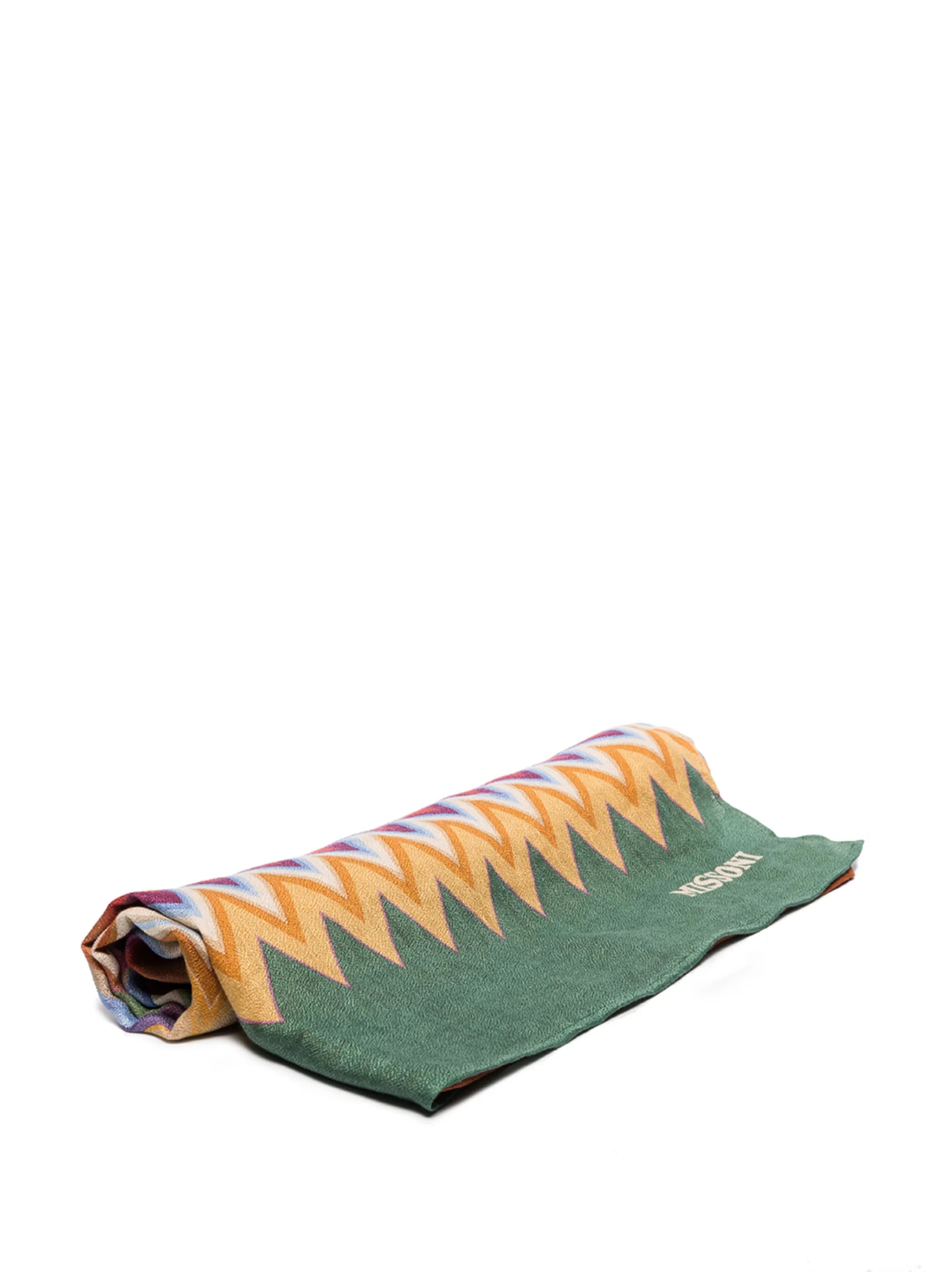 Alvise zig-zag bath towel
