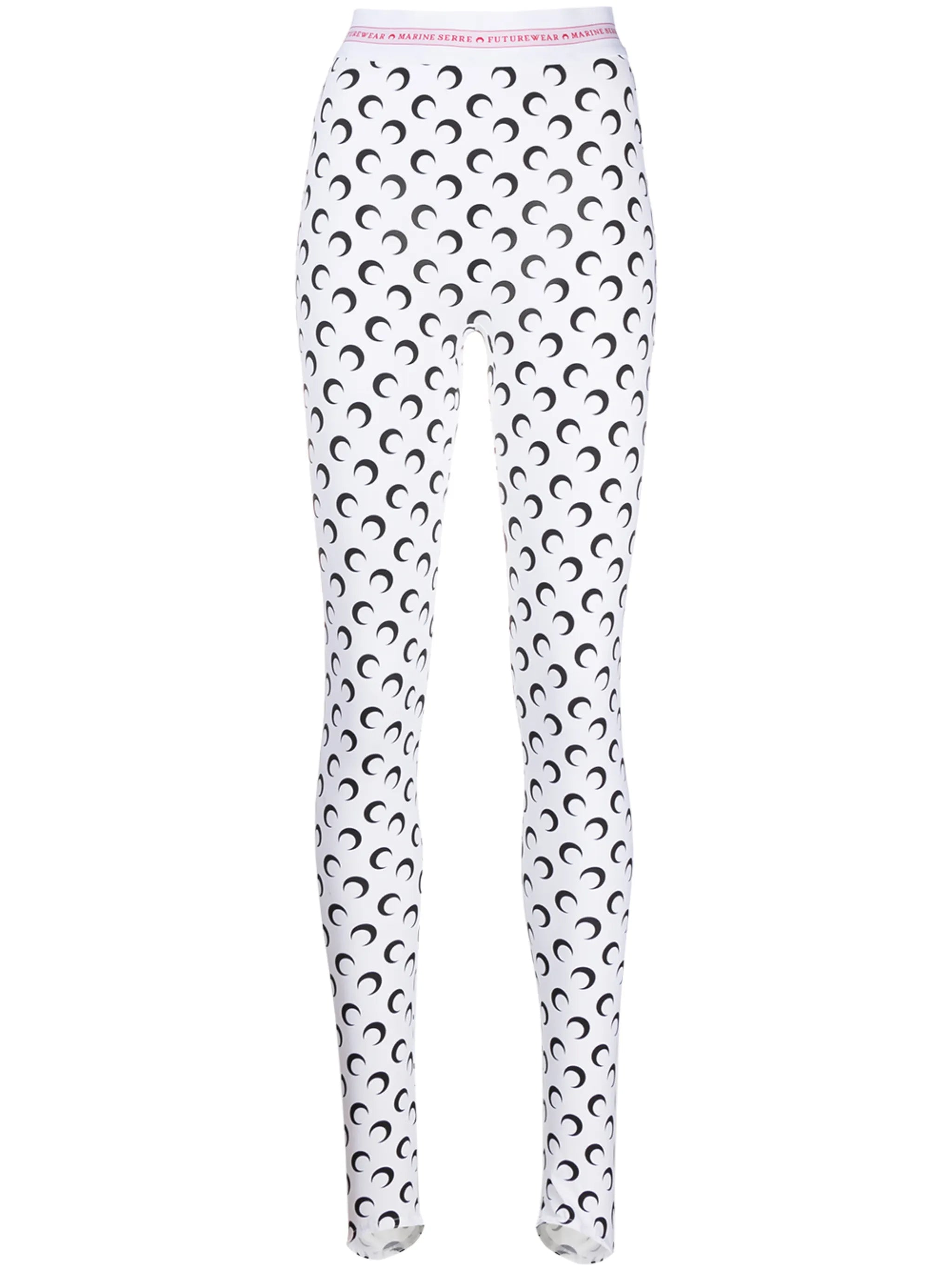 crescent moon print leggings