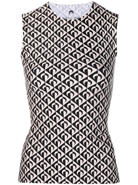 all-over logo tank top