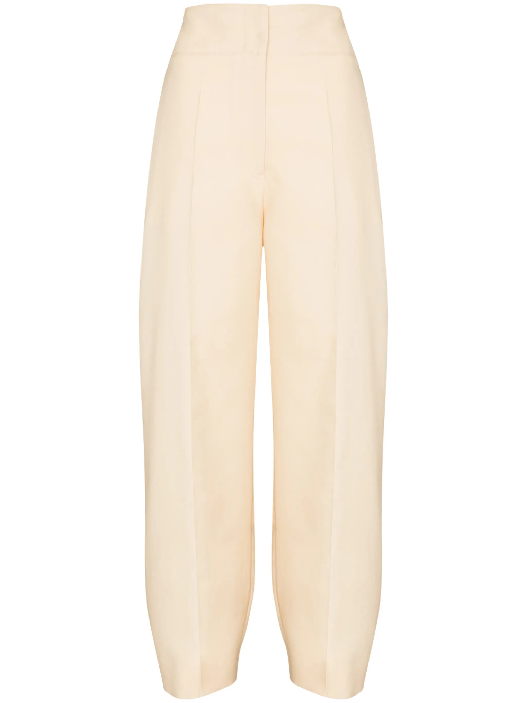 gabardine tapared trousers