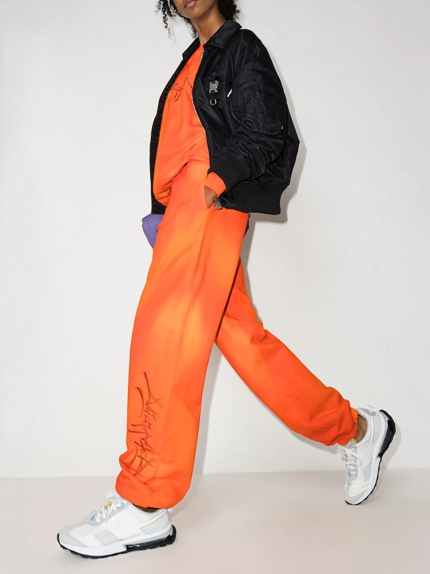 Lex tie-dye cotton track pants
