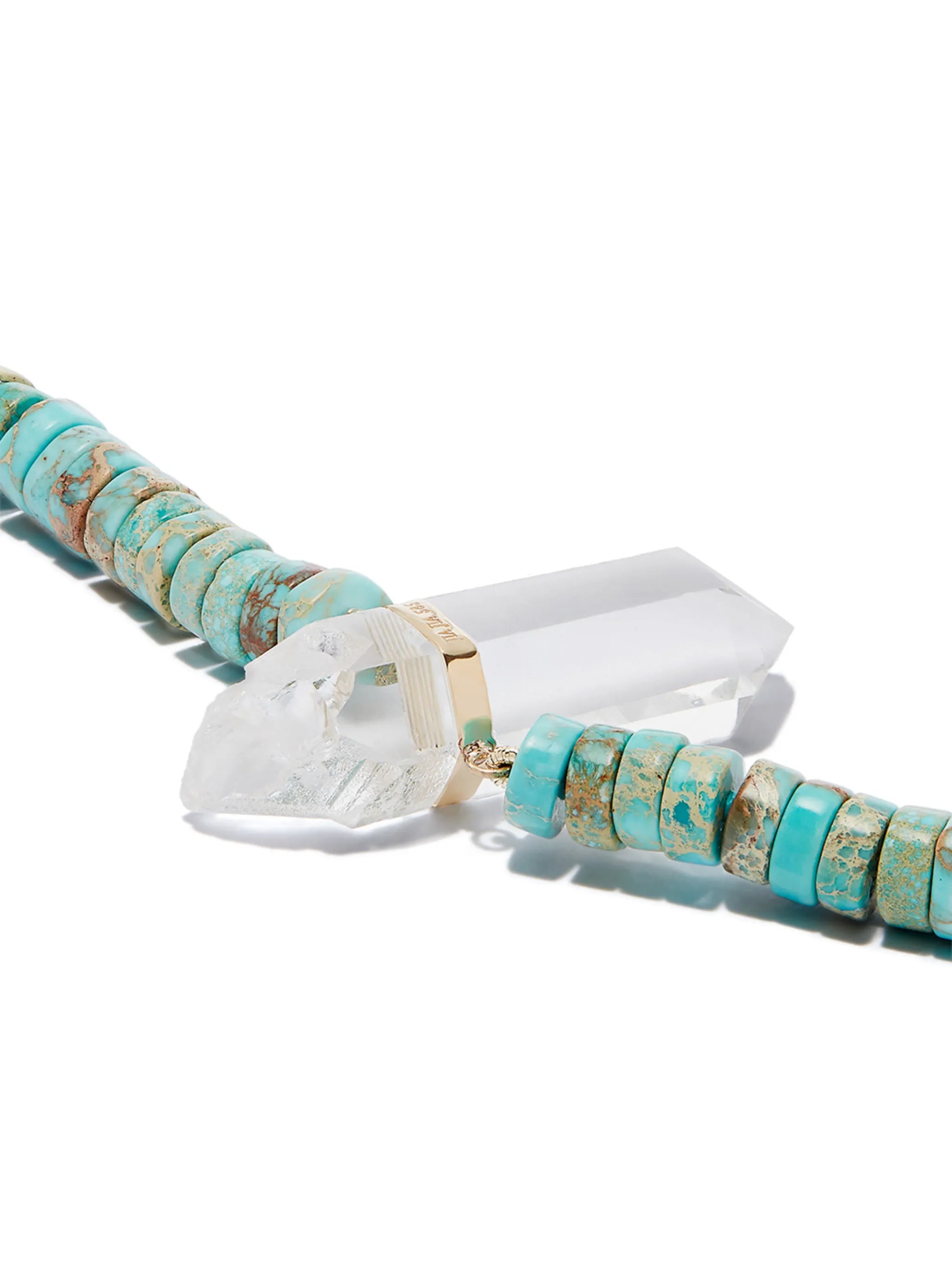 14kt yellow gold and jasper necklace