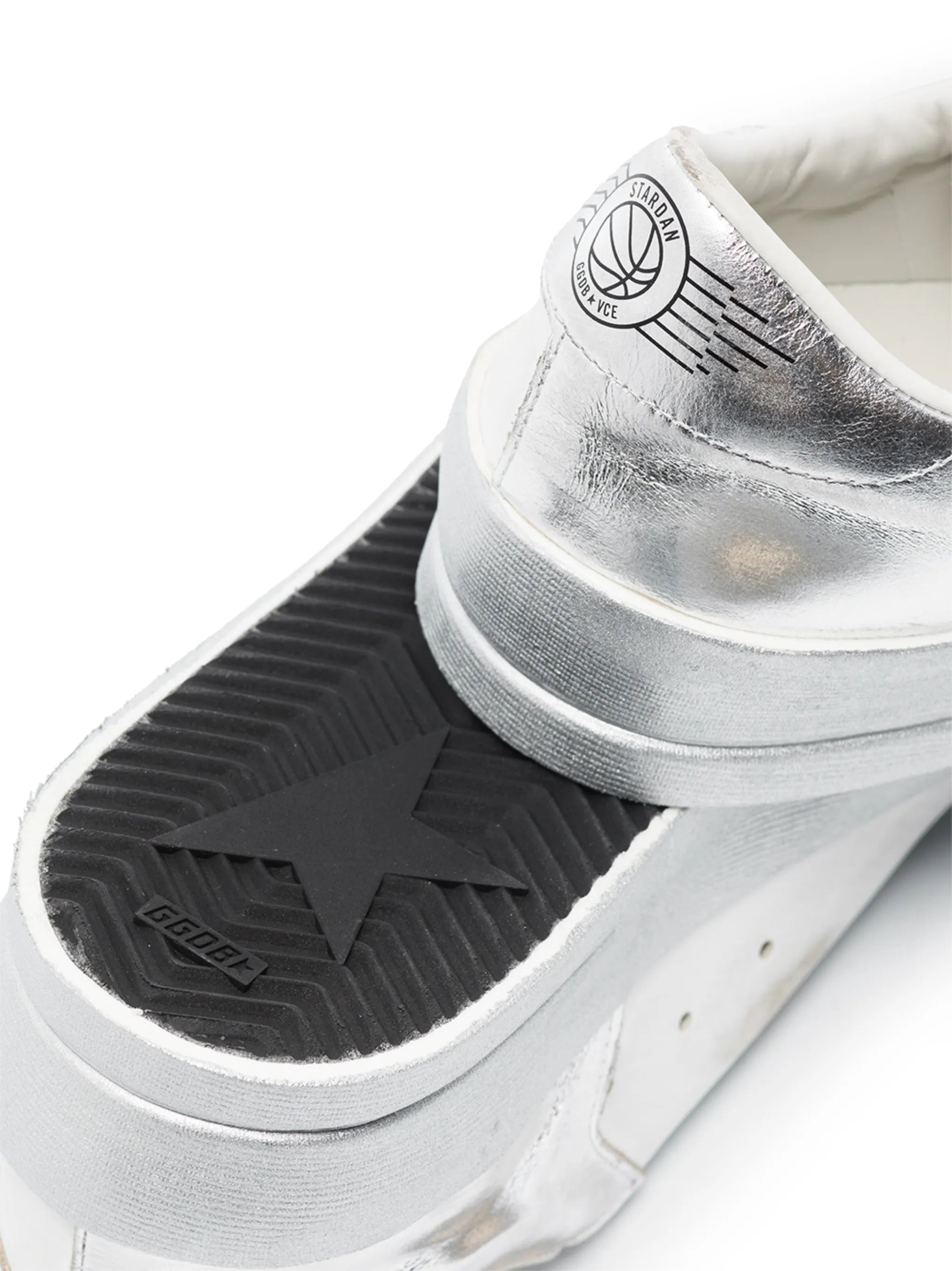 Stardan sneakers with metallic leather star and heel tab