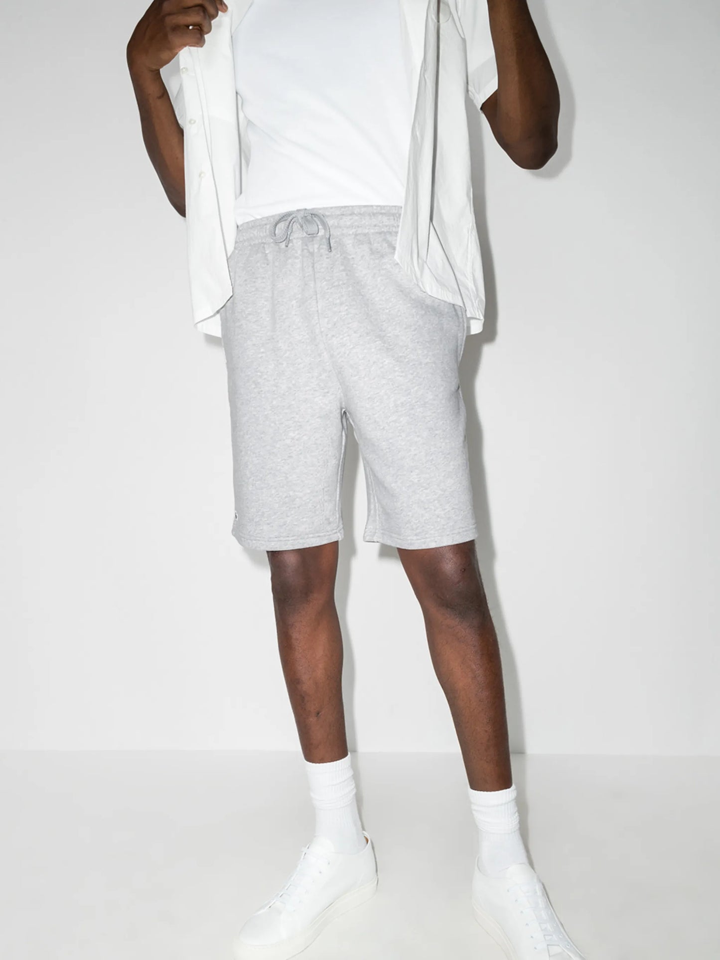 logo-patch drawstring shorts