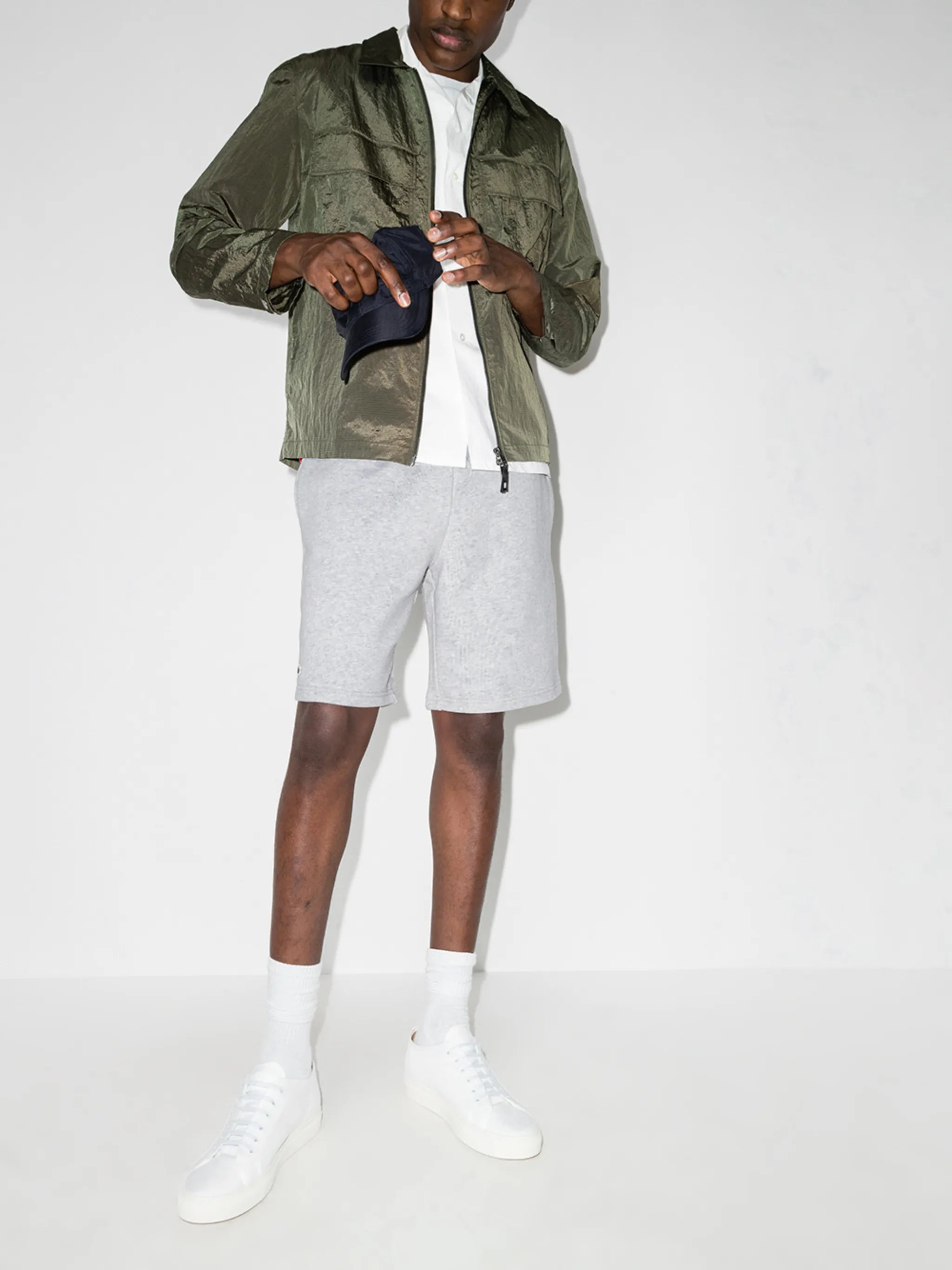 logo-patch drawstring shorts