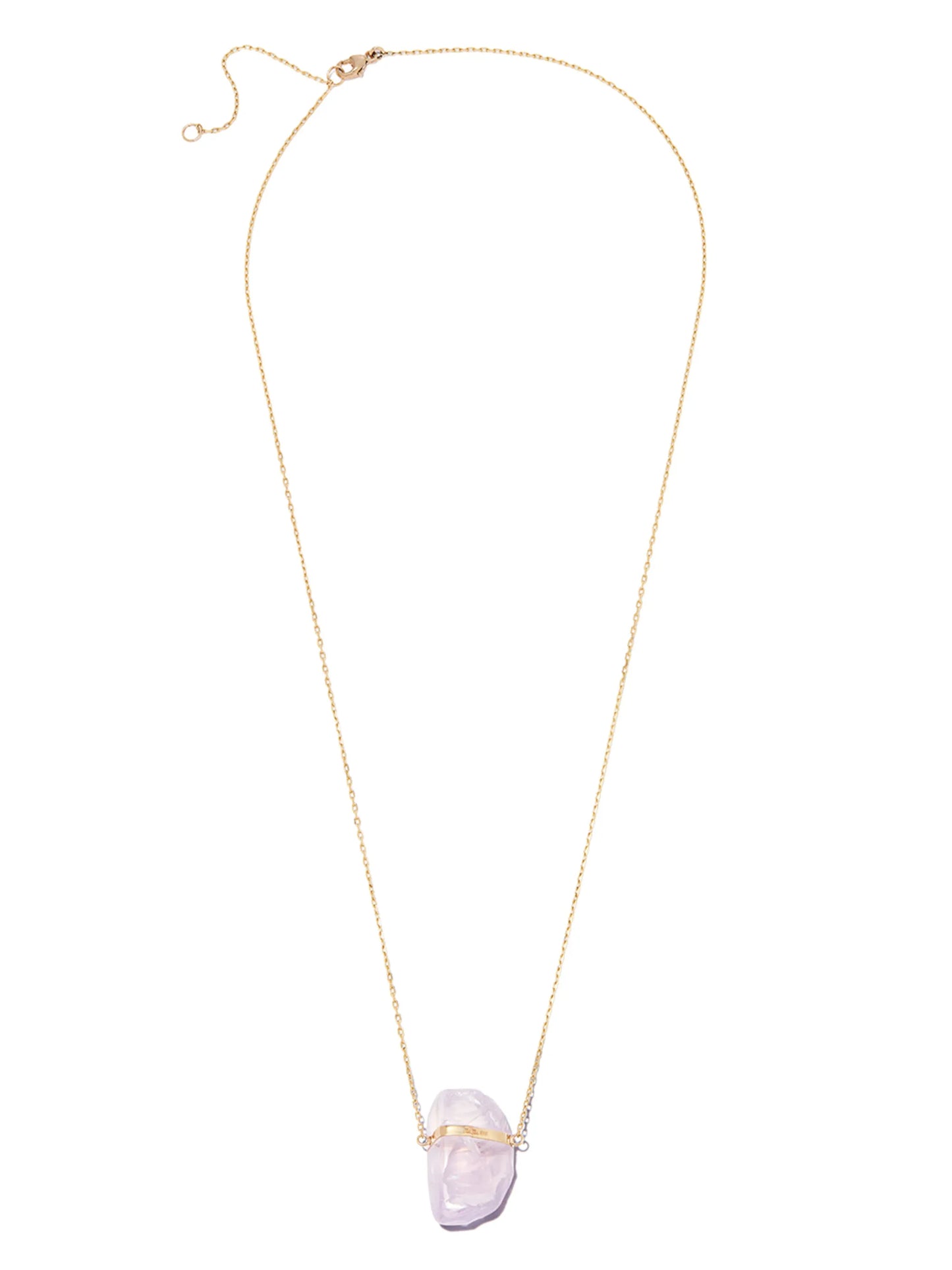 14kt yellow gold lavender moonstone necklace