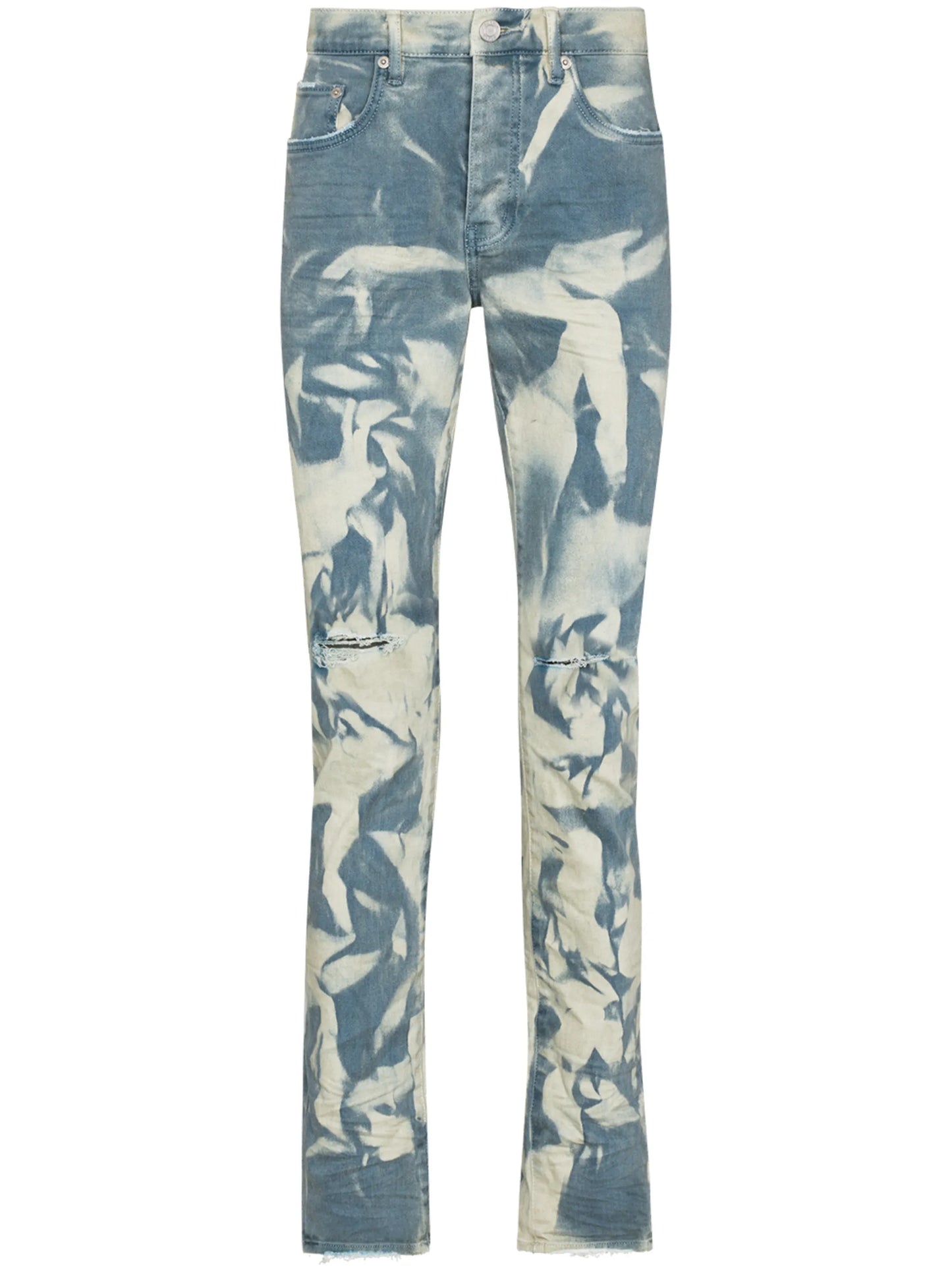P001 sprayed slim-fit jeans