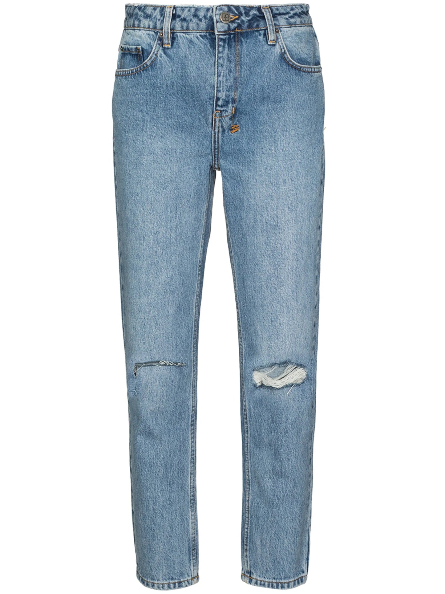 Nine O cropped straight-leg jeans