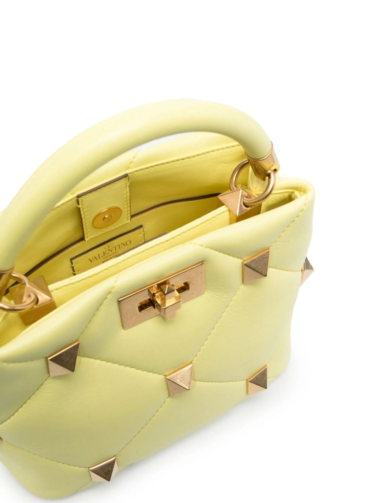 small Roman Stud top handle bag