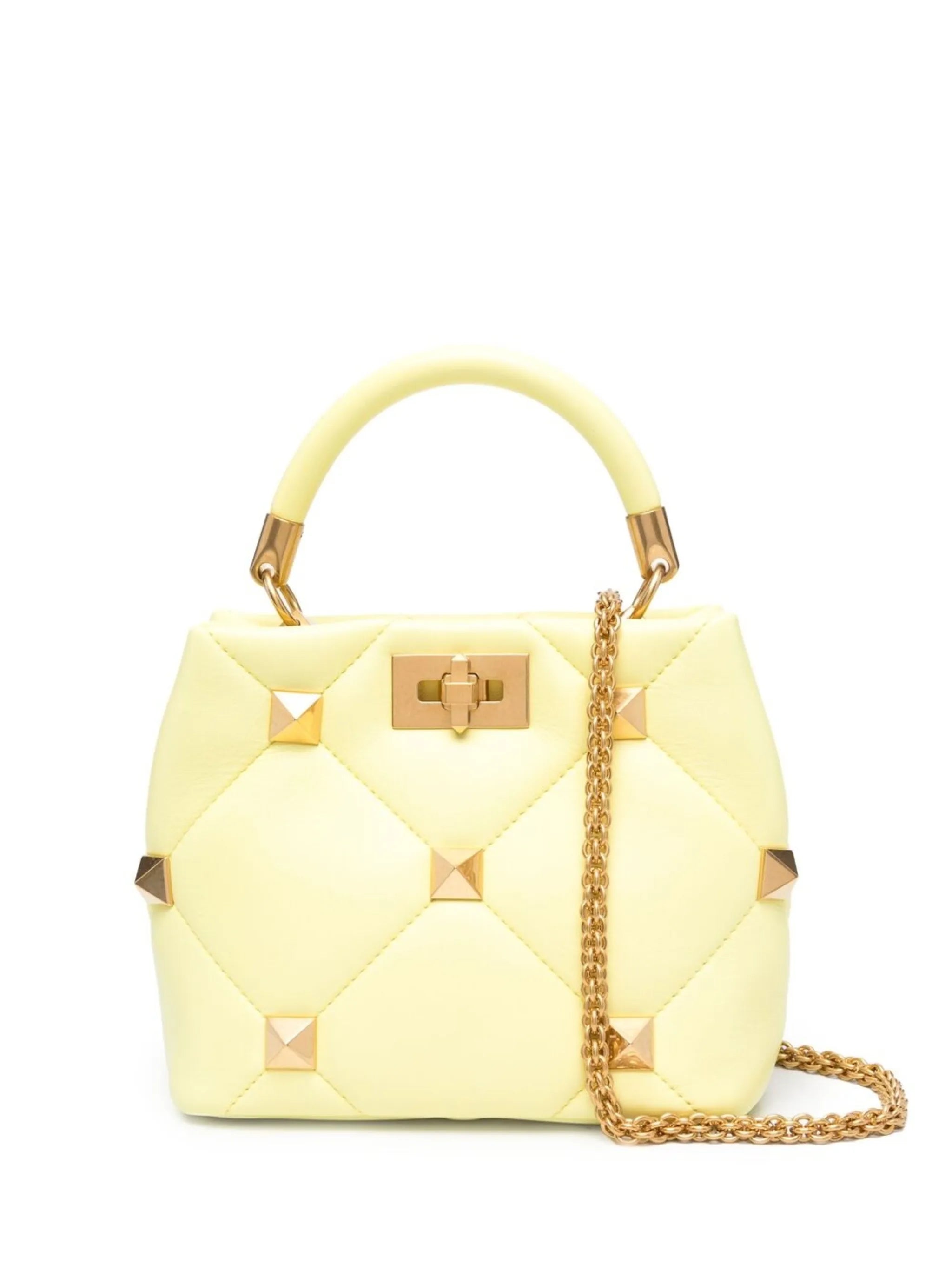 small Roman Stud top handle bag