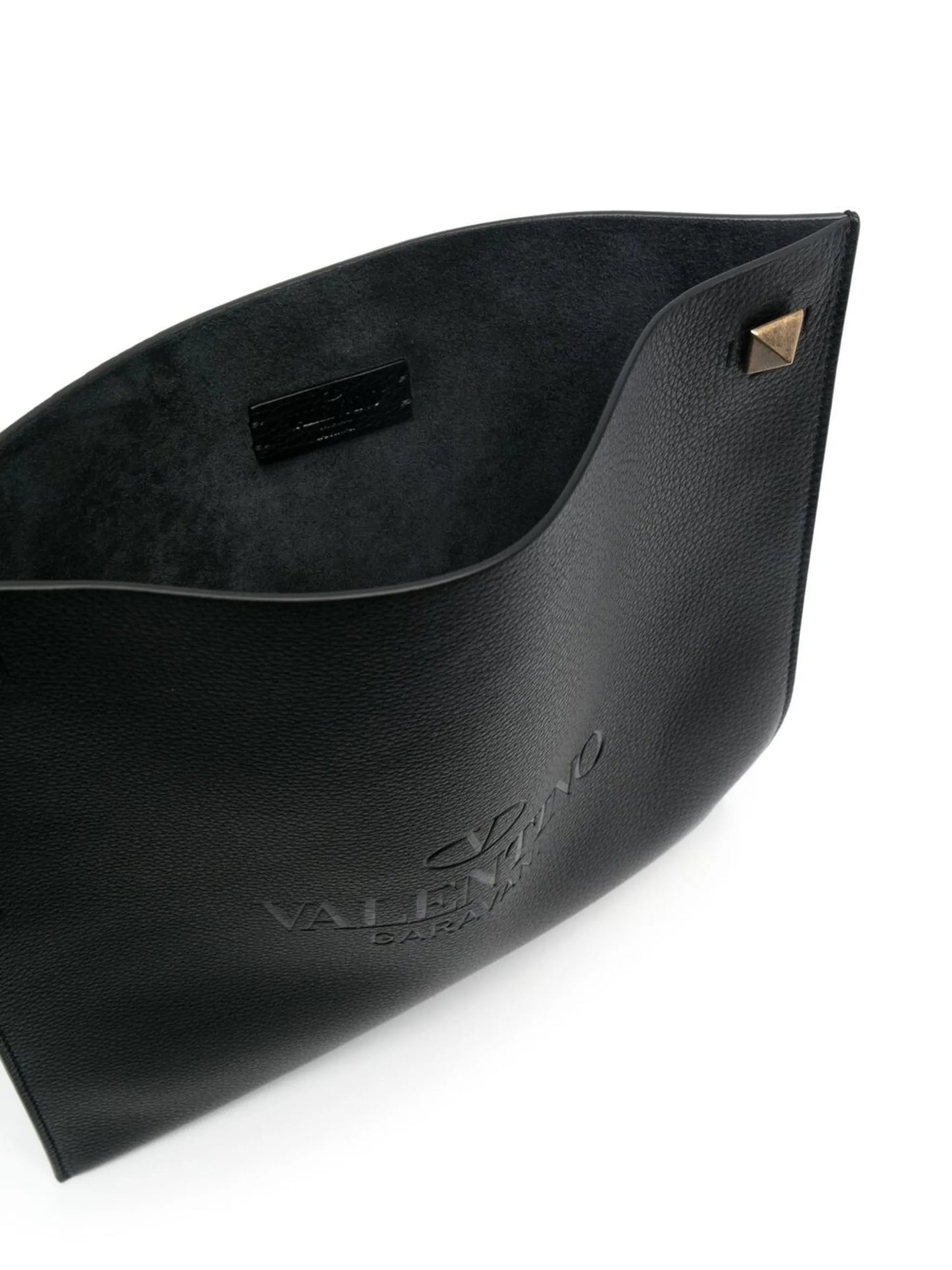 logo-embossed messenger bag