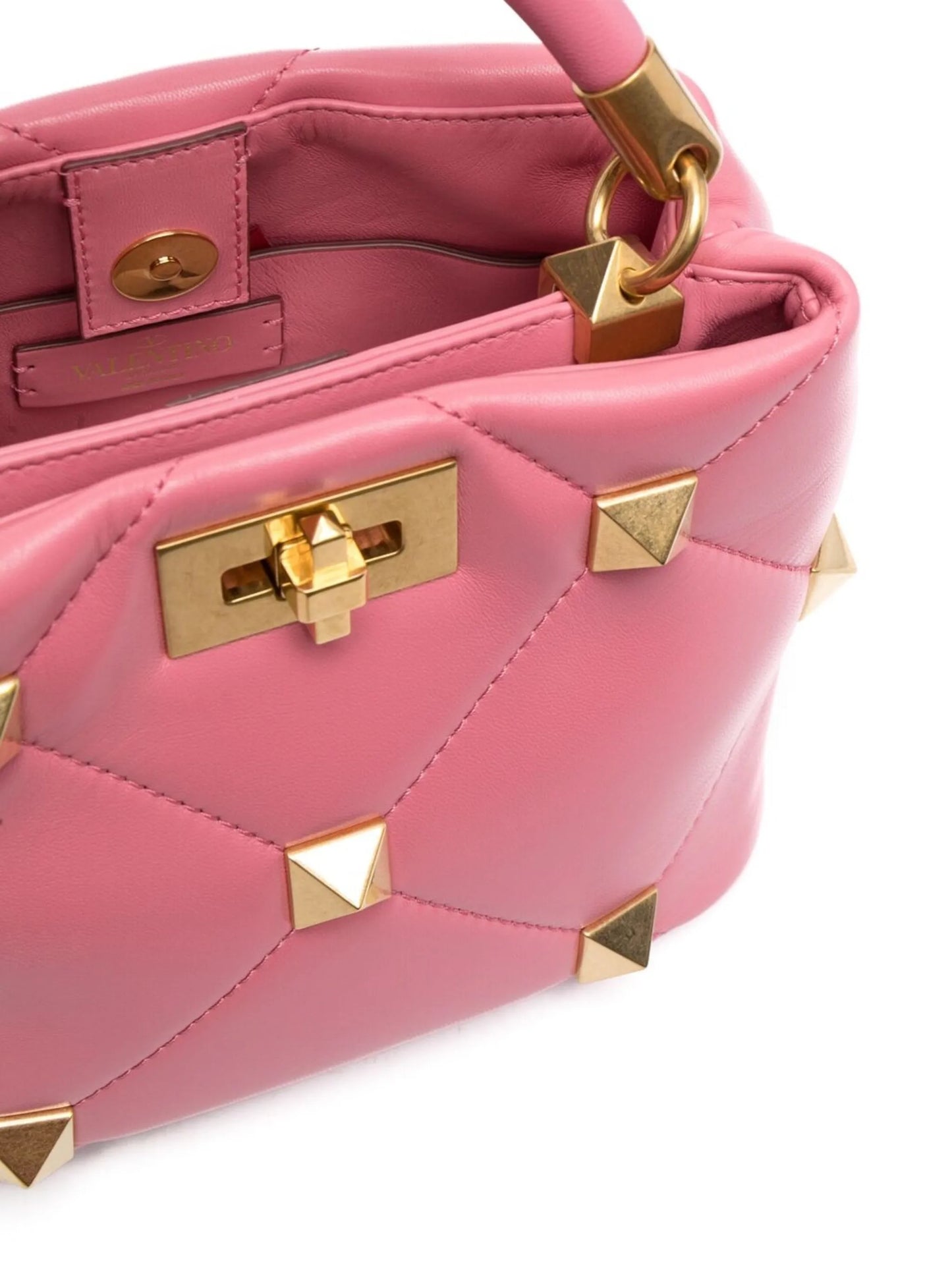 small Roman stud leather bag
