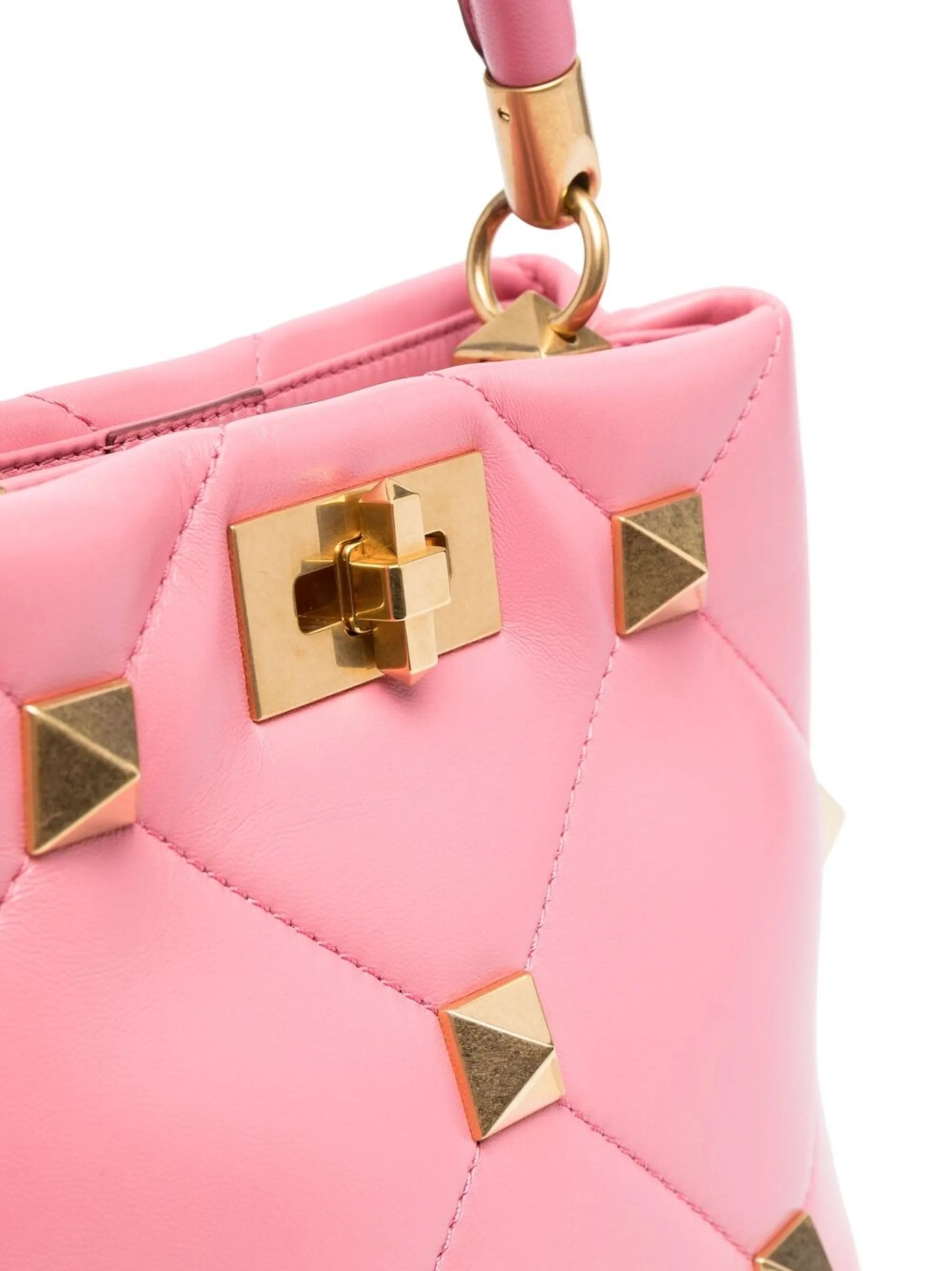 small Roman stud leather bag