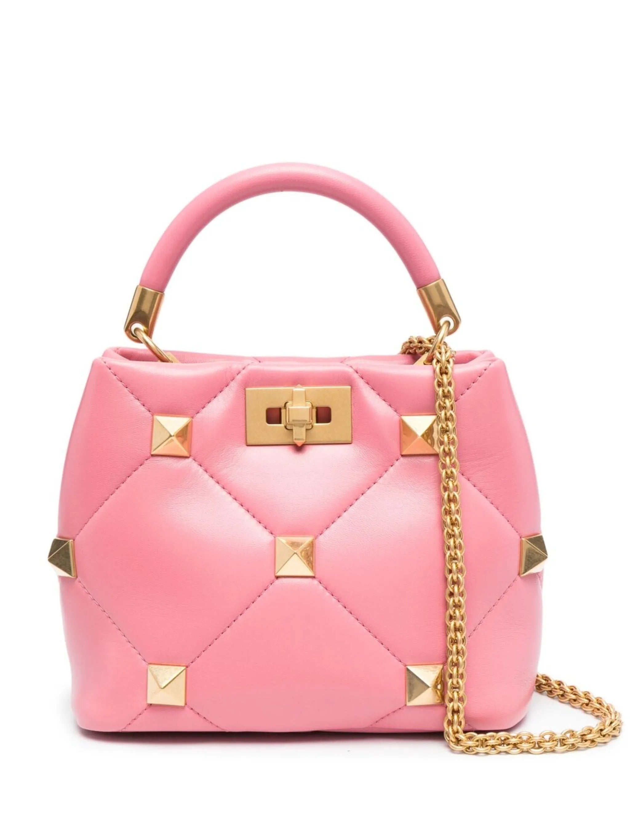 small Roman stud leather bag