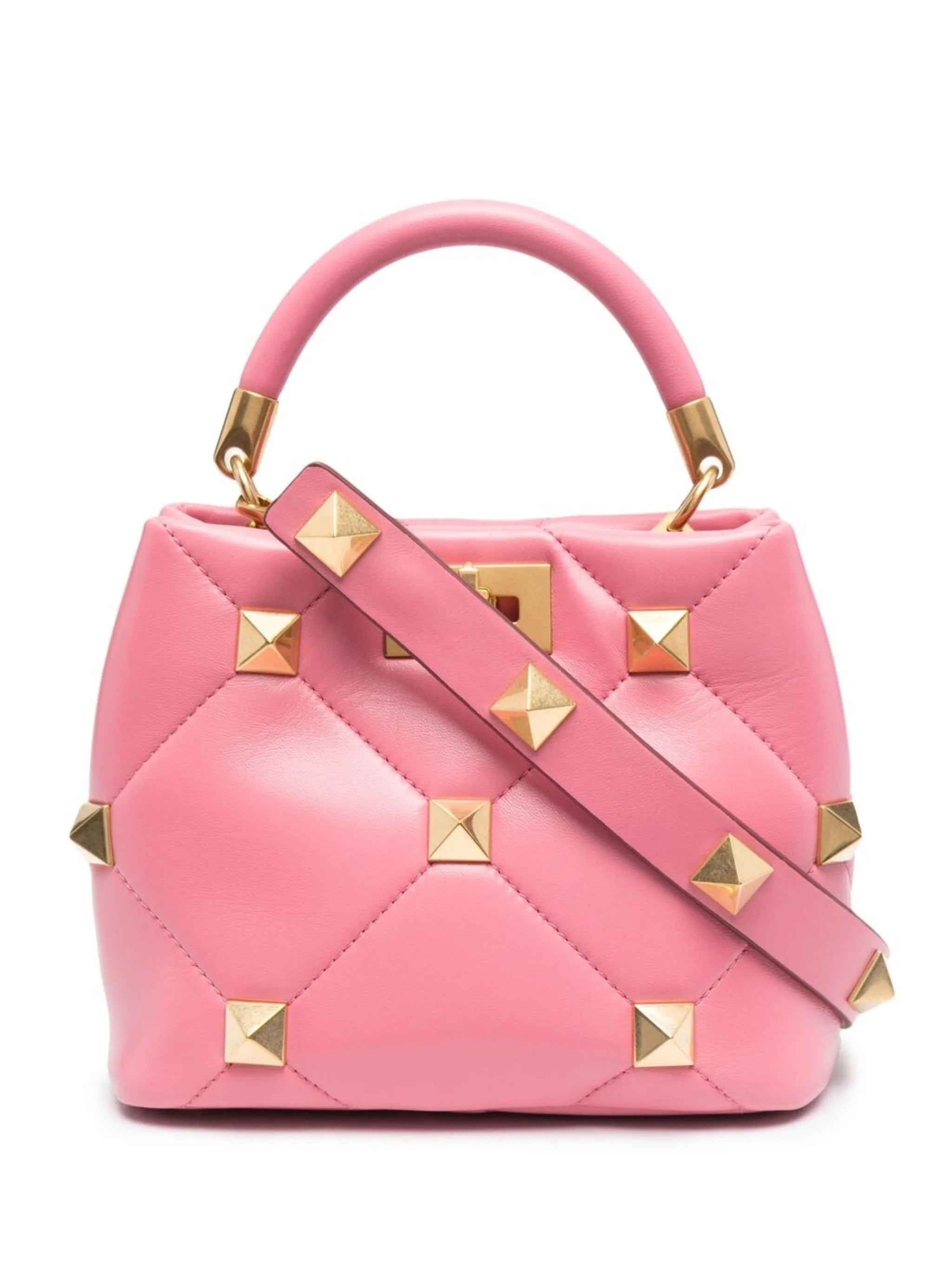 small Roman stud leather bag