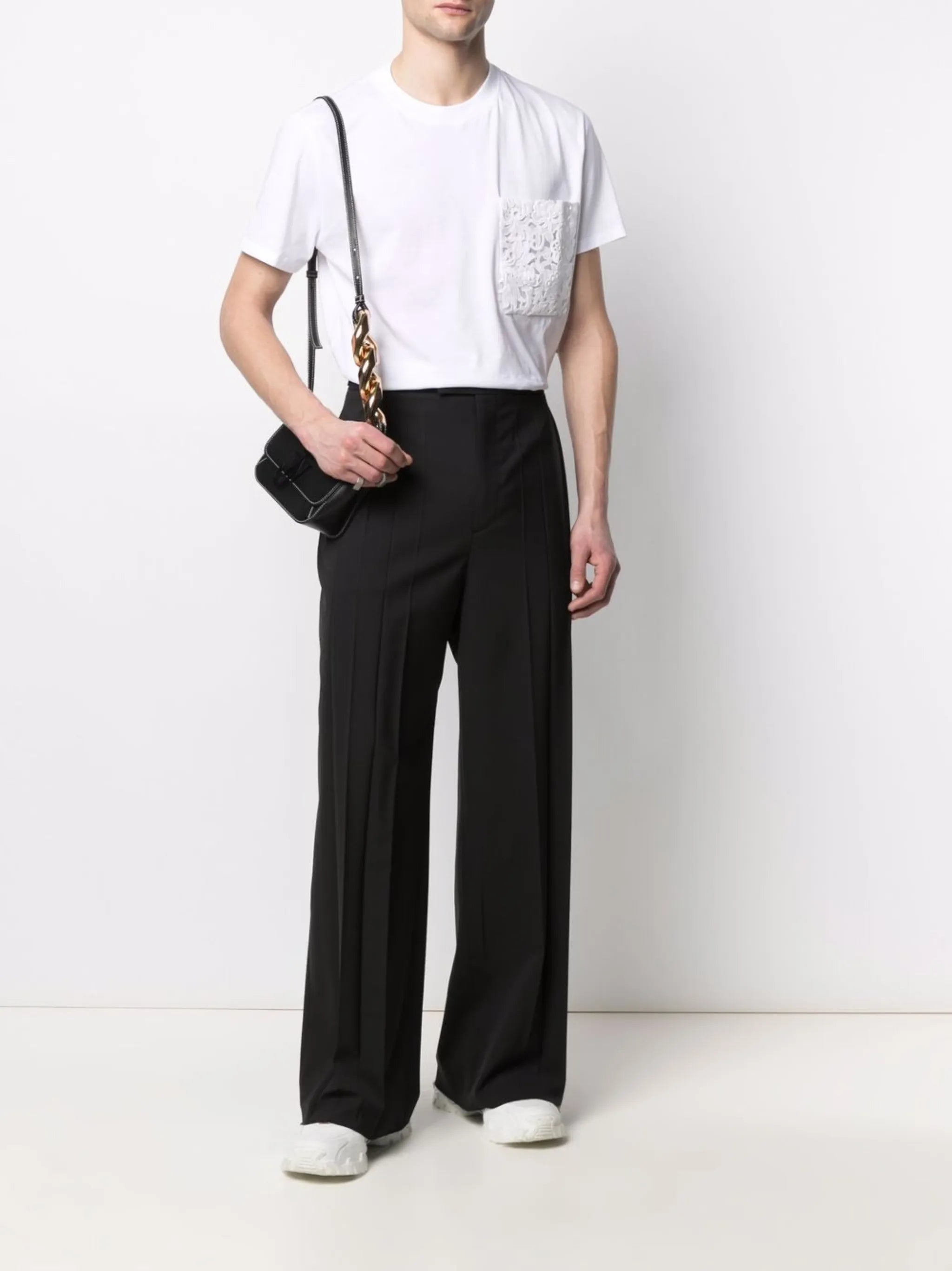 tailored wide-leg trousers