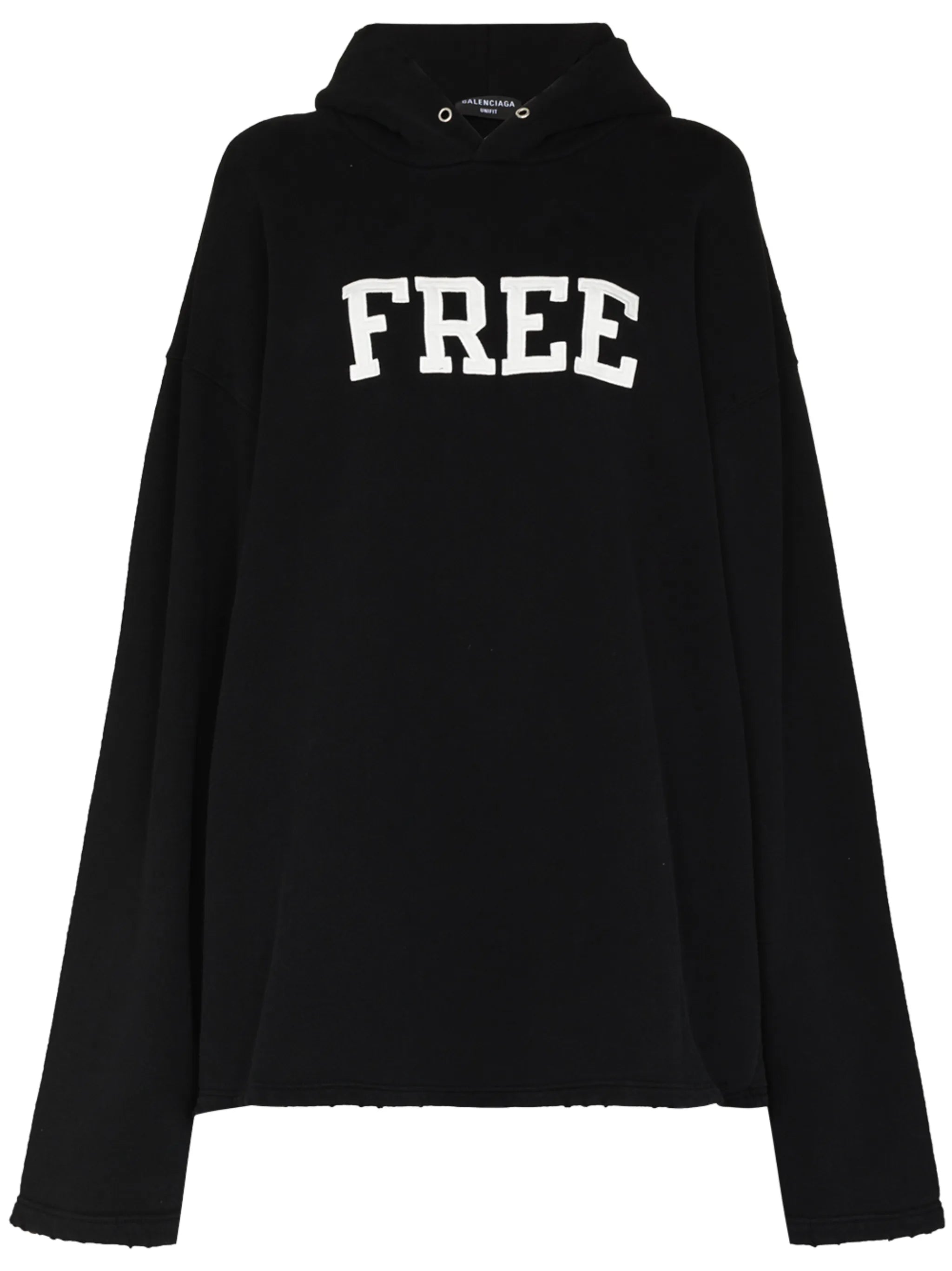 Free logo oversized hoodie