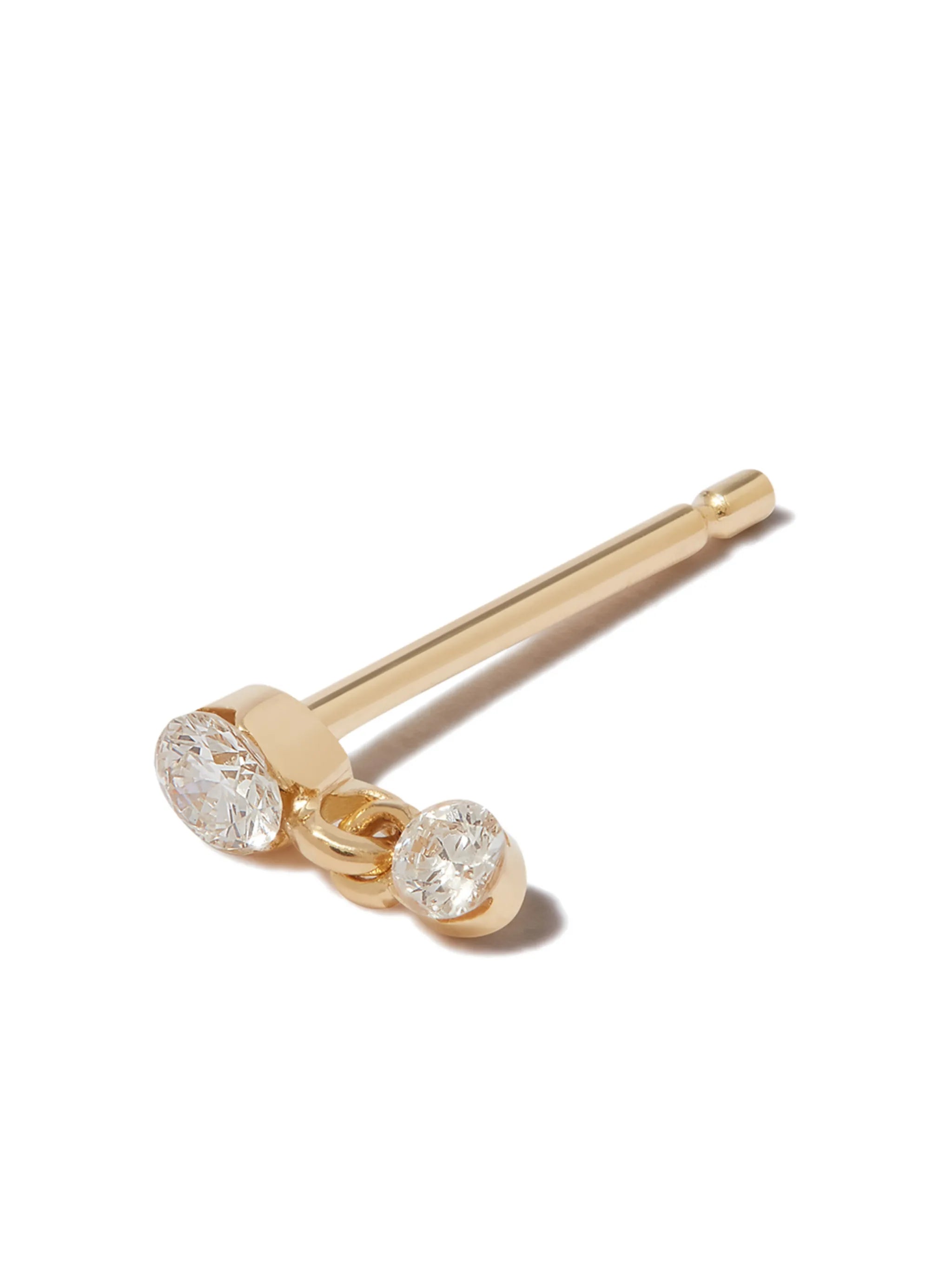 18kt yellow gold Dangle stud earring