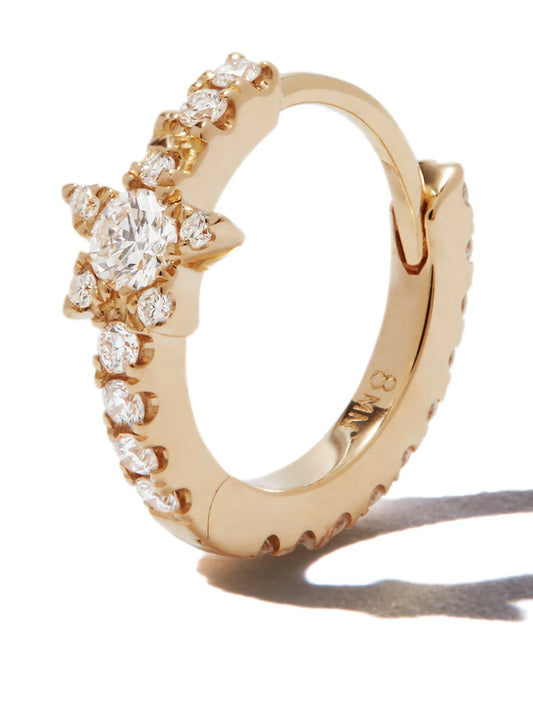 18kt gold Diamond Star Eternity earring