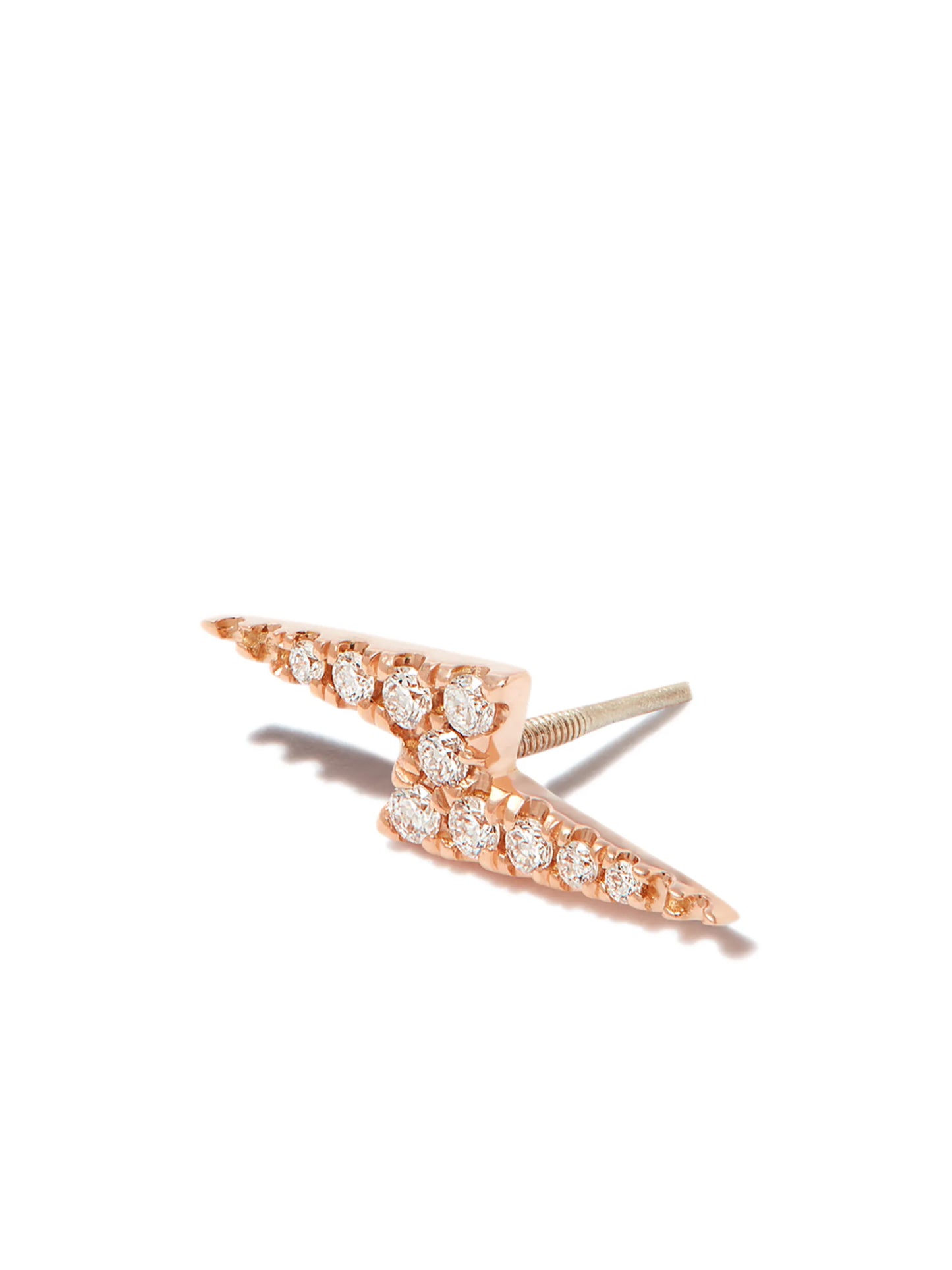 18kt rose gold Lightning Bolt earring