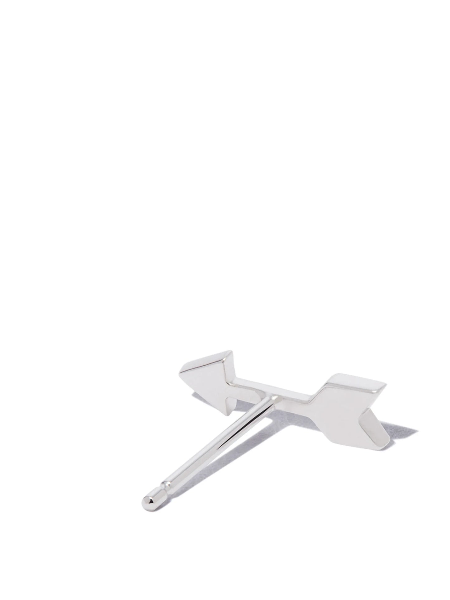 18kt white gold Arrow diamond stud earring