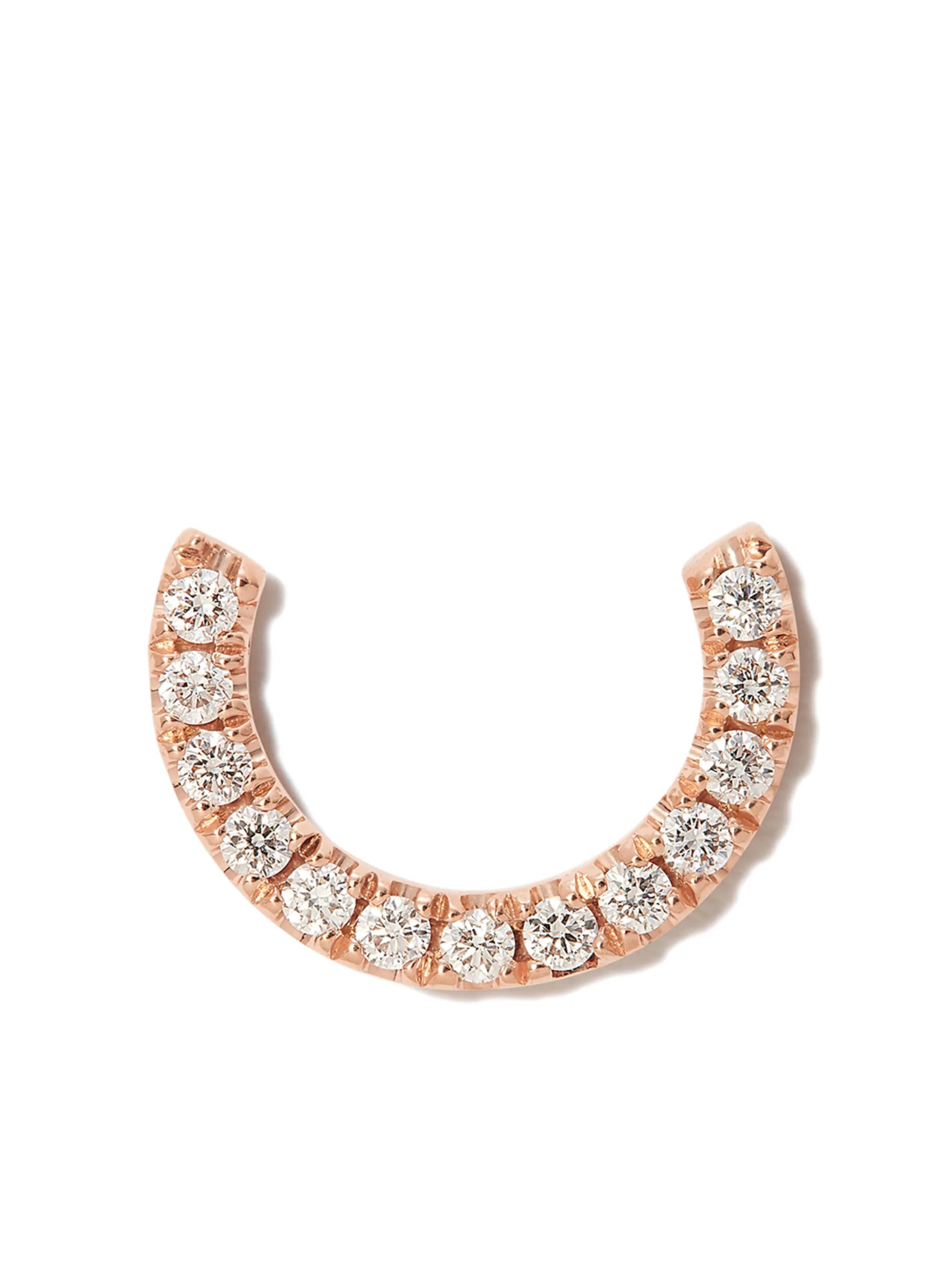 18kt gold Demi Eternity single earring