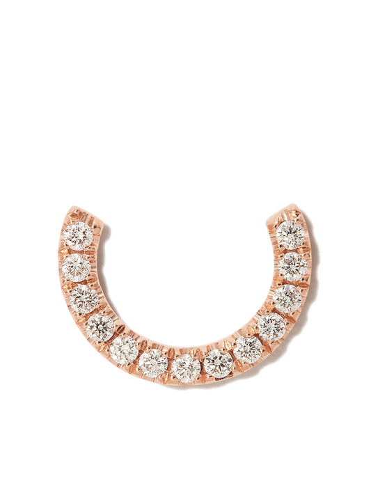 18kt gold Demi Eternity single earring