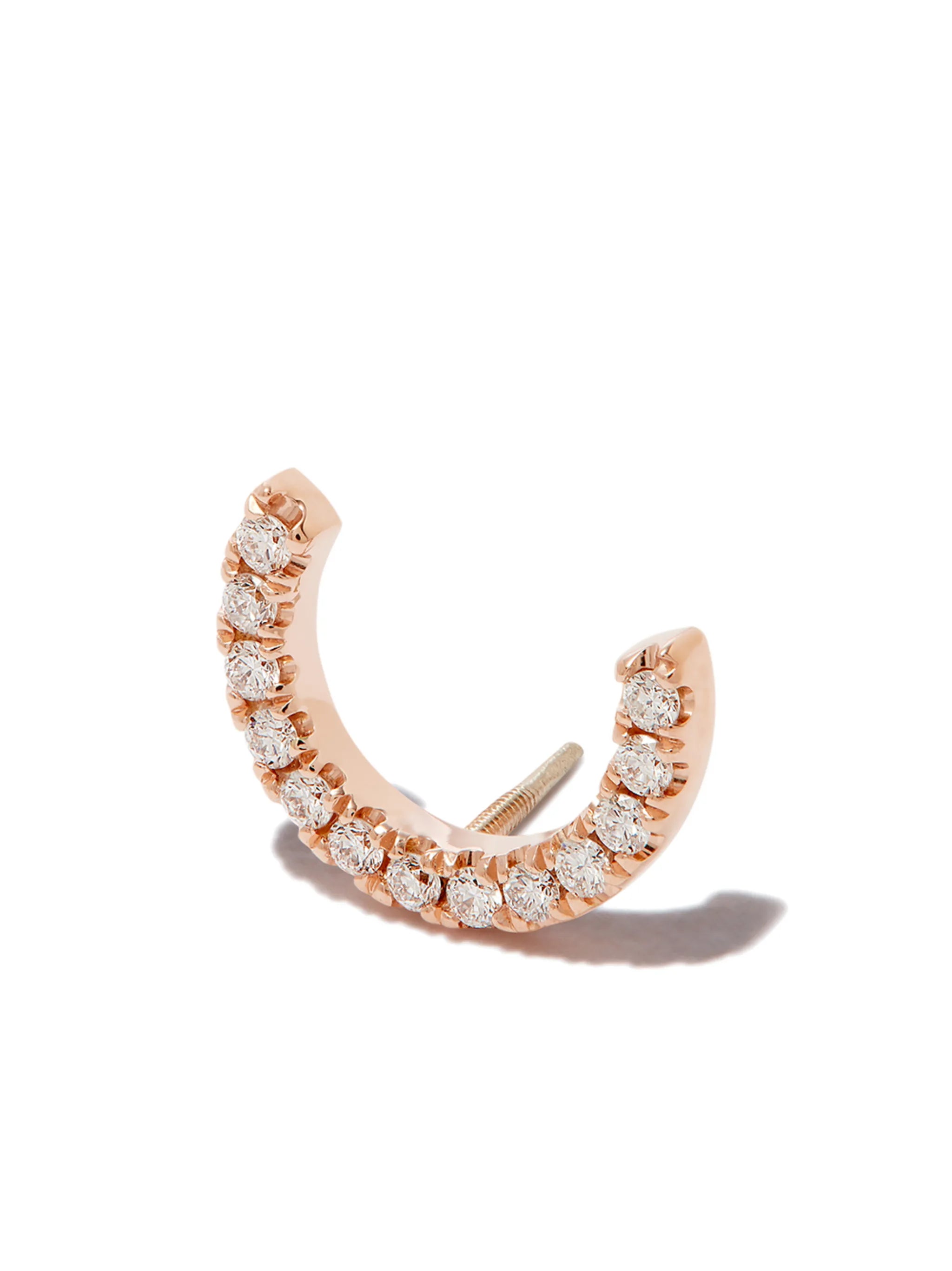 18kt gold Demi Eternity single earring