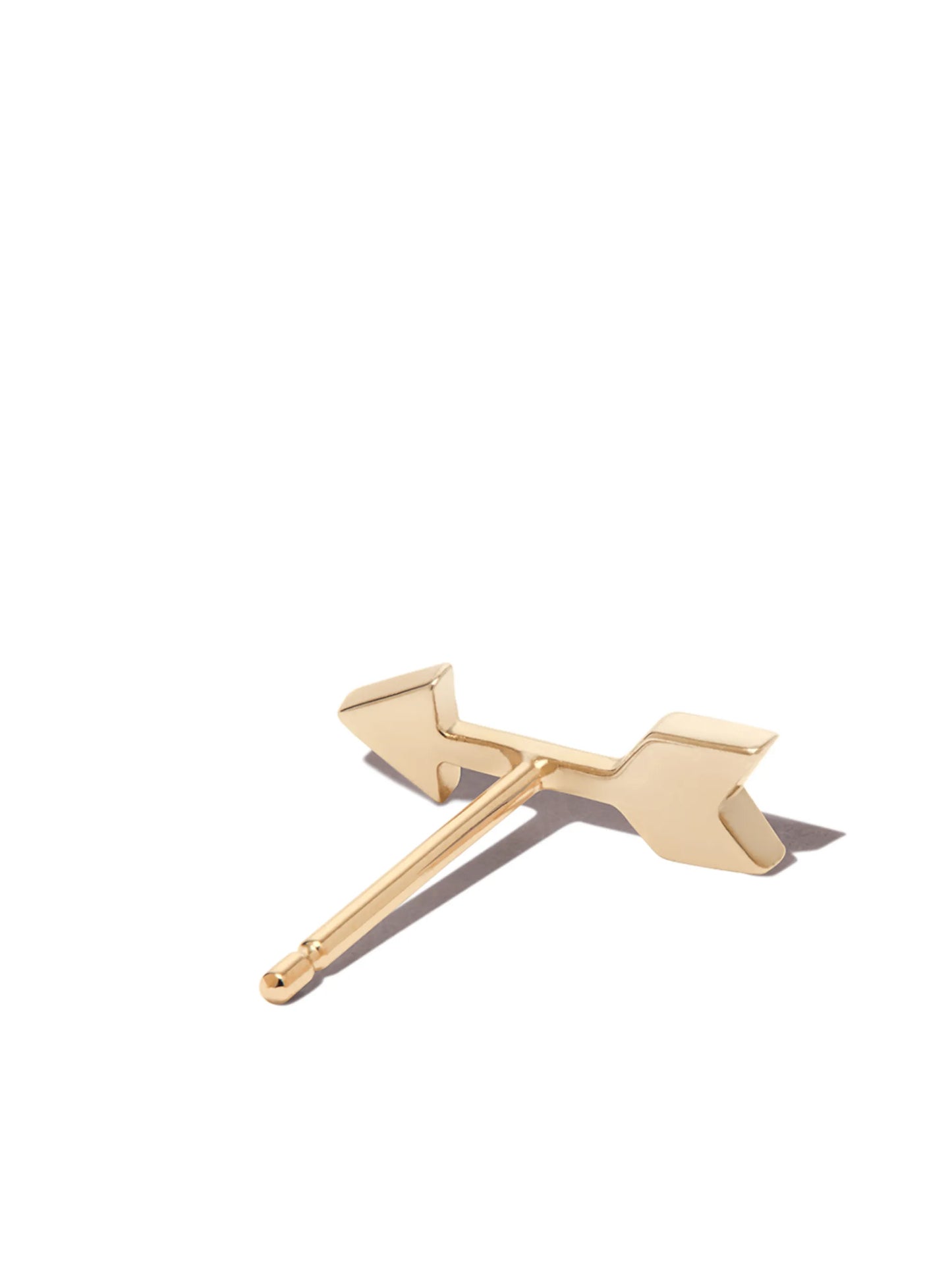 18kt yellow gold Arrow diamond stud earring