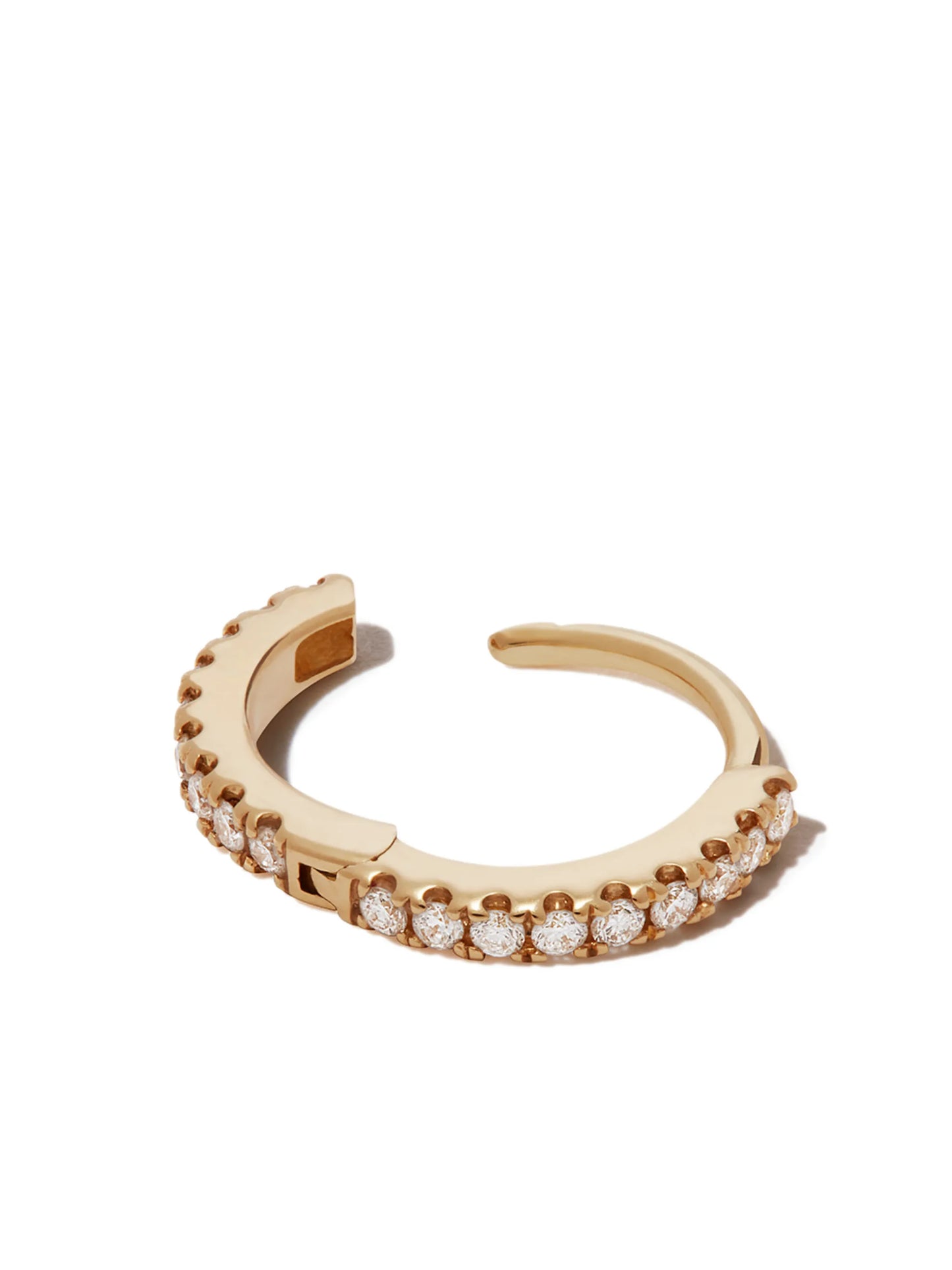 18kt yellow gold Eternity diamond earring