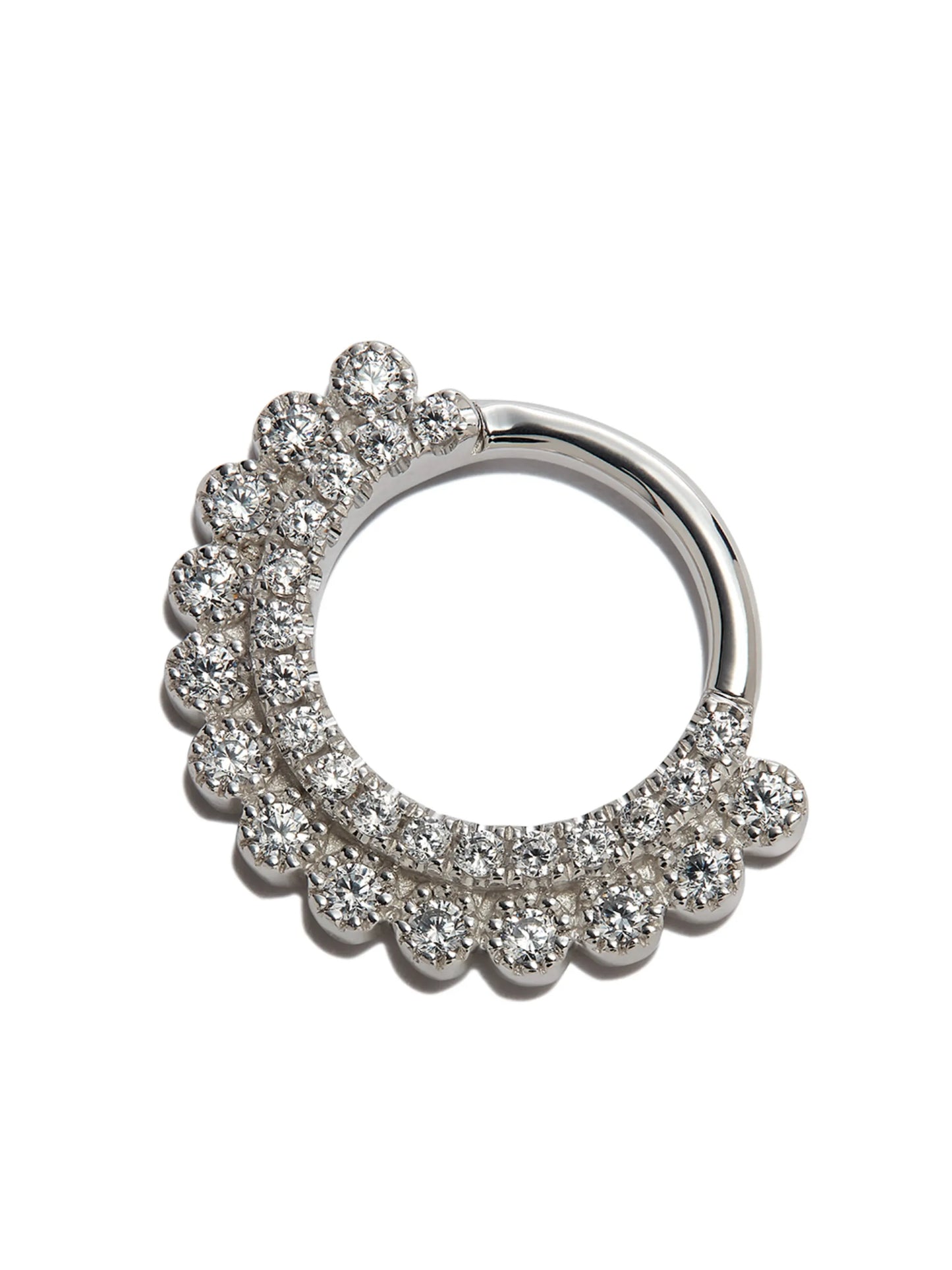 18kt white gold Apsara Clicker earring